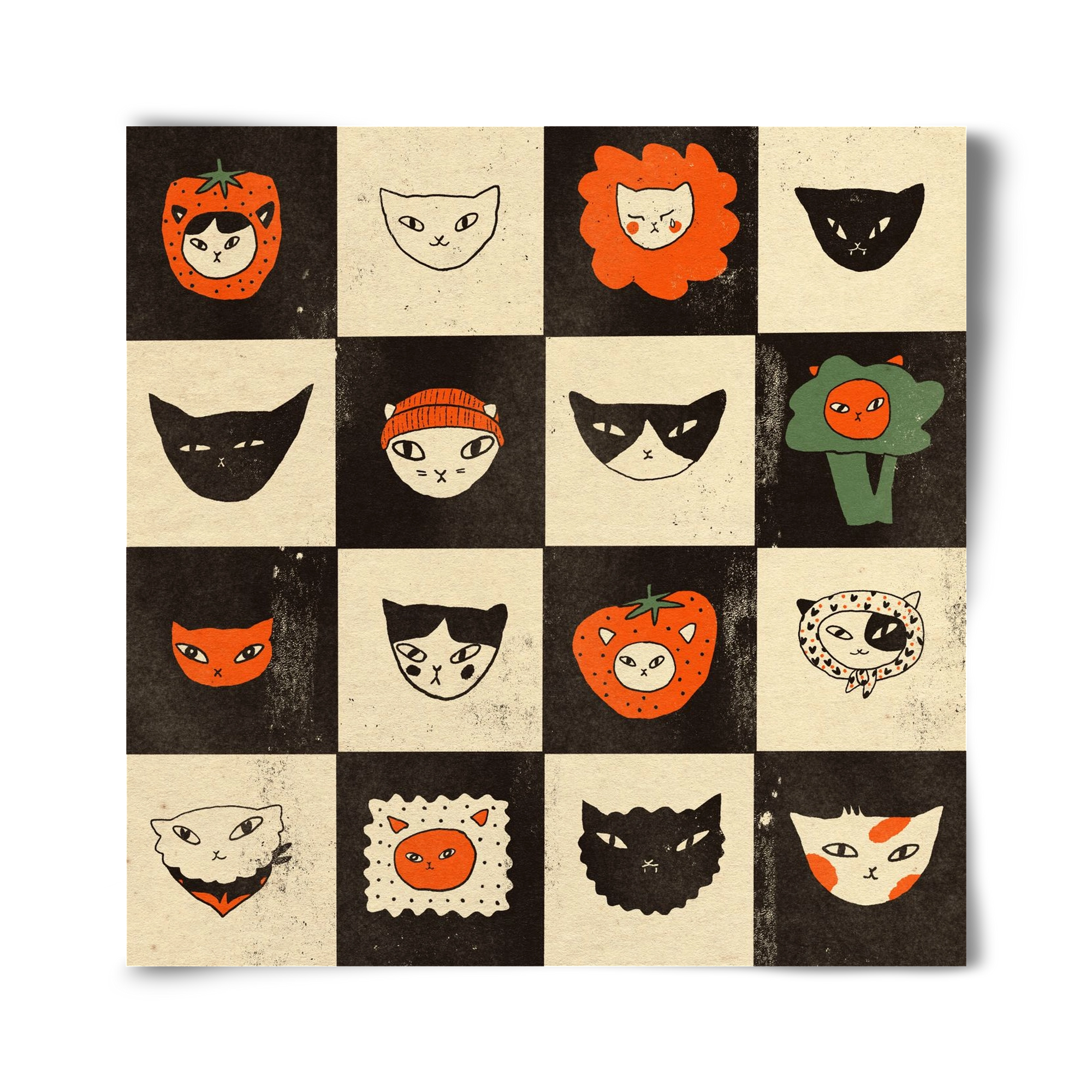 CAT BINGO no 03. , 40x40 cm, Keret nélkül