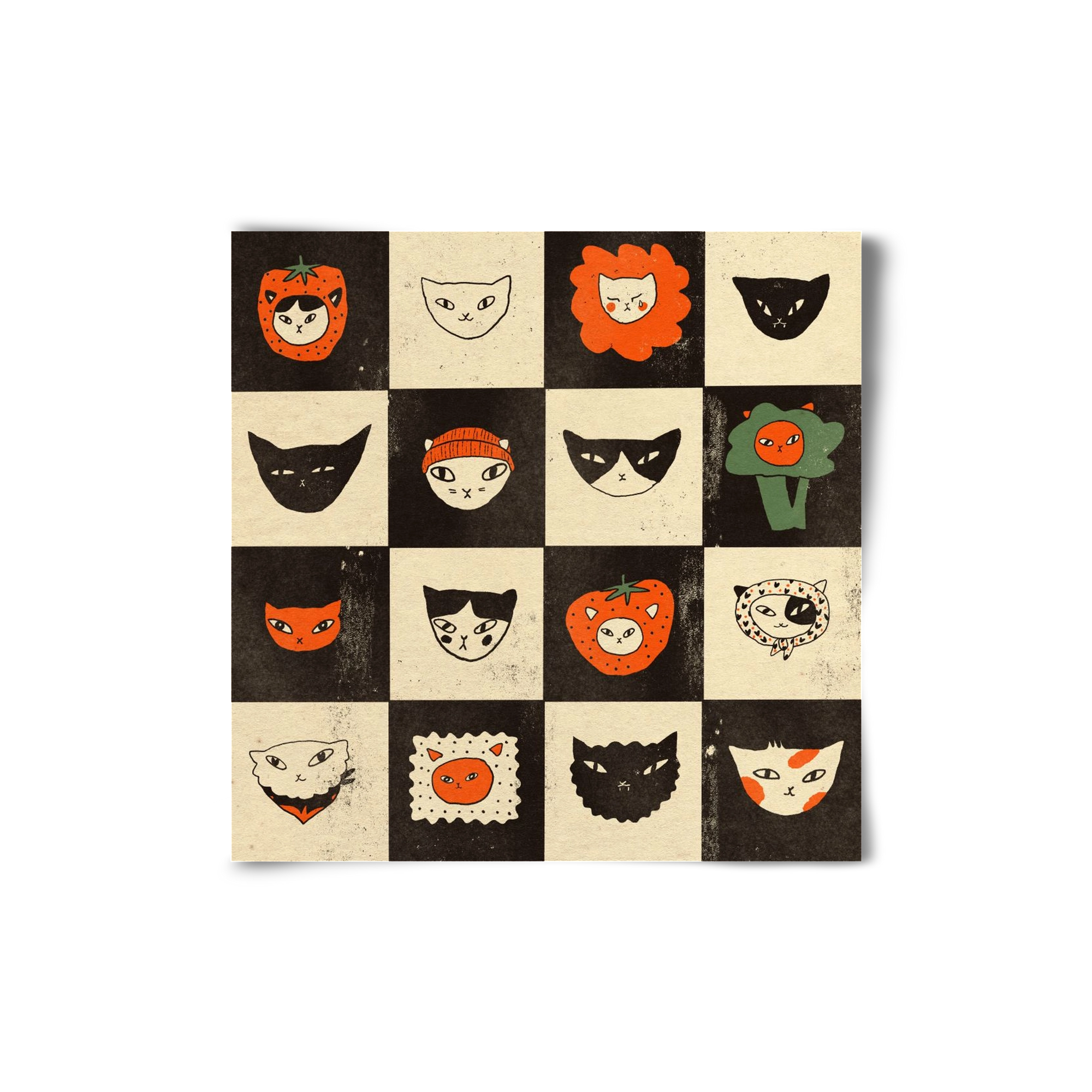 CAT BINGO no 03. , 20x20 cm, Keret nélkül