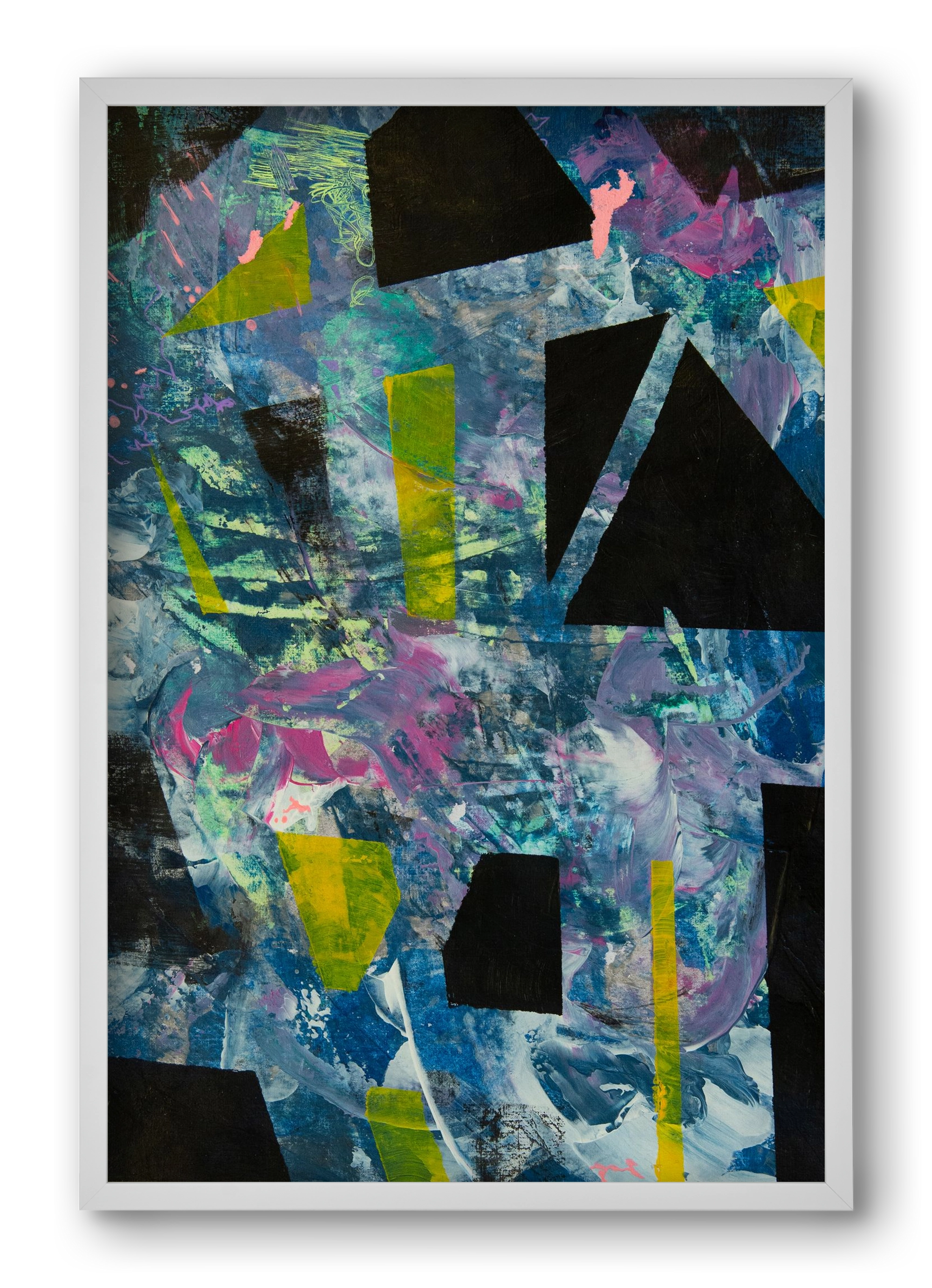 Chaos, 40x60 cm (40x60 cm), Fehér keret