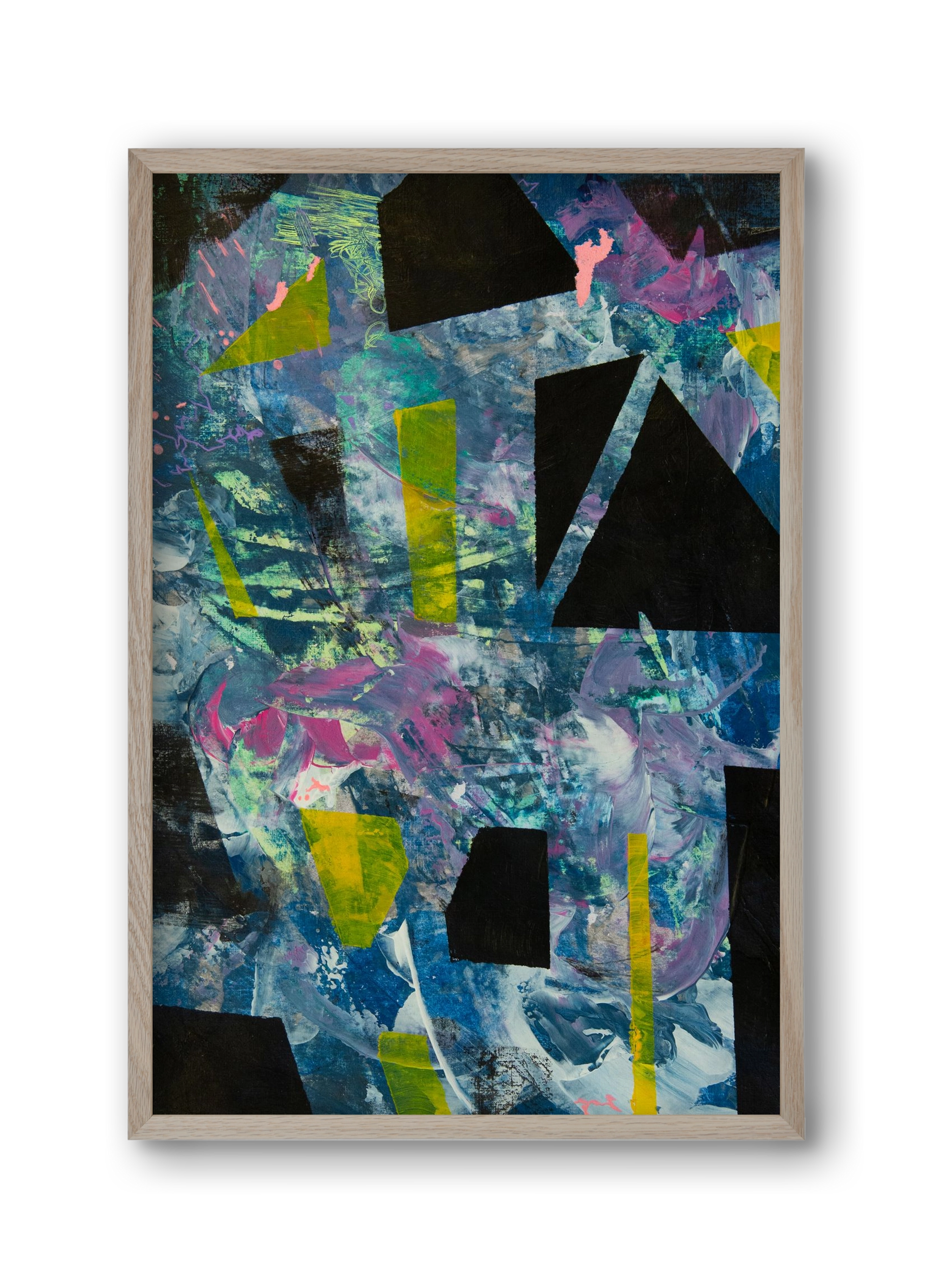 Chaos, 30x45 cm (30x45 cm), Tölgy keret