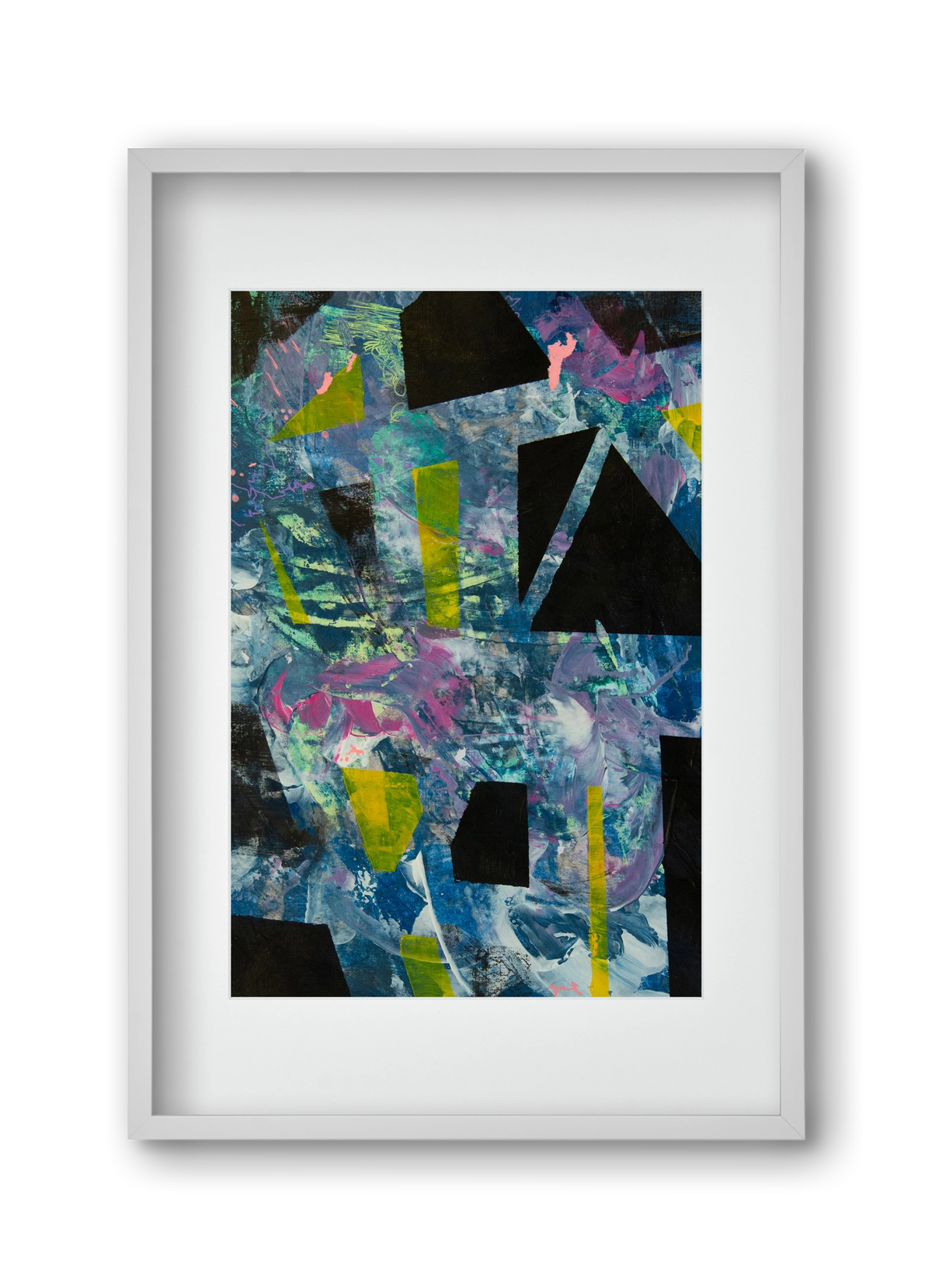 Chaos, 30x45 cm (20x30 cm), Fehér keret, paszpartuval