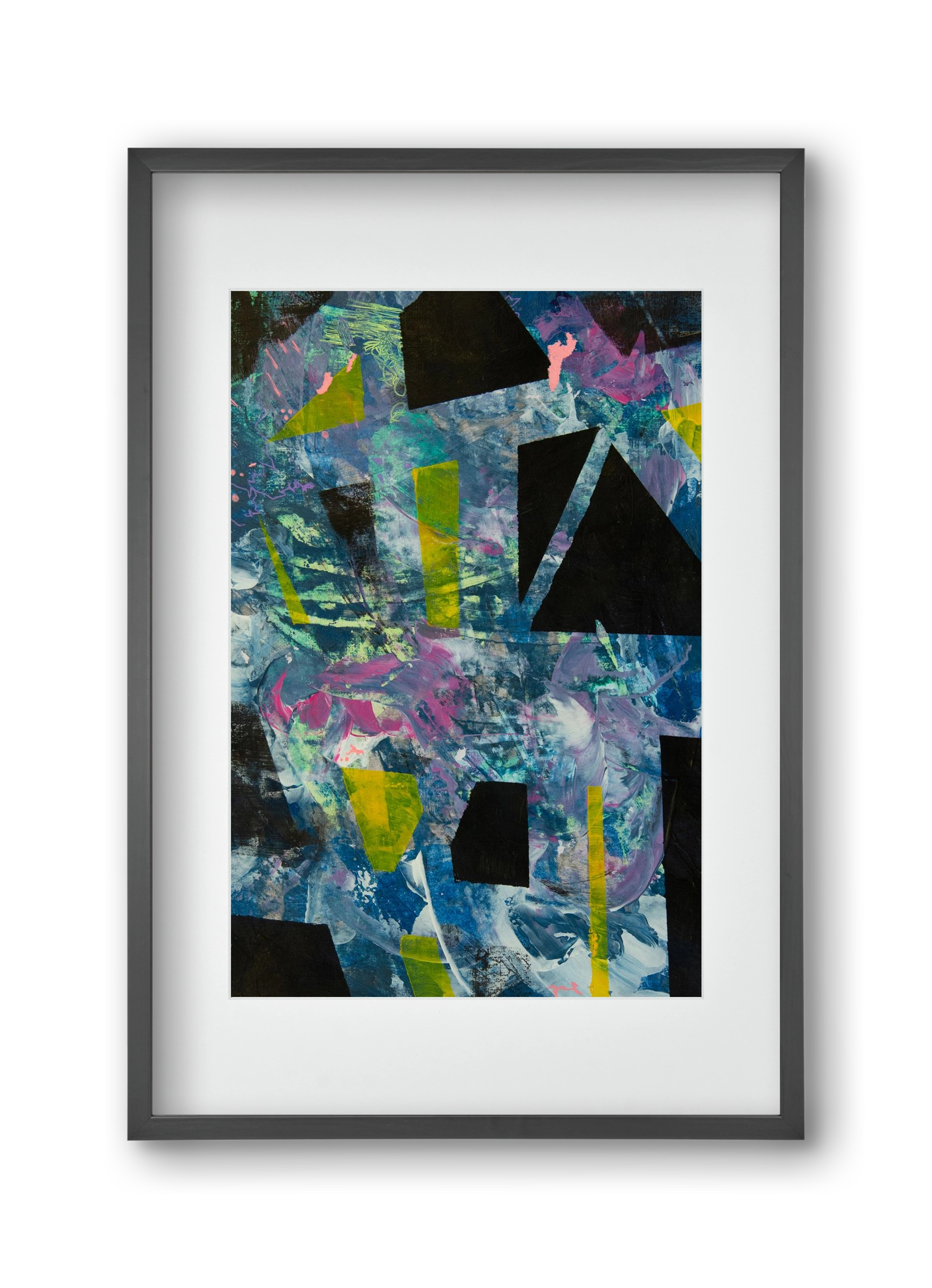 Chaos, 30x45 cm (20x30 cm), Fekete keret, paszpartuval