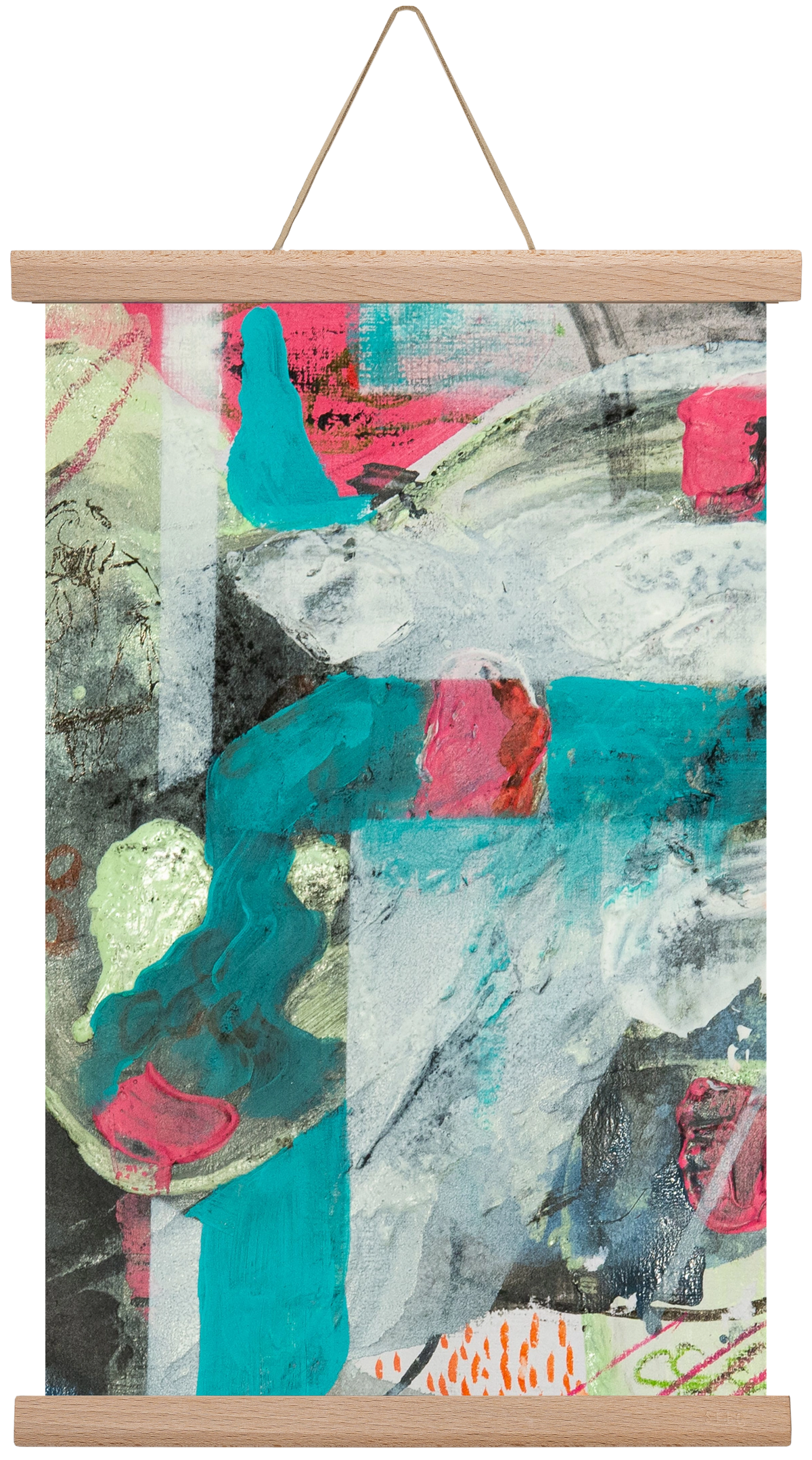 Second Monday, 45x30 cm (45x30 cm), Tölgy akasztó