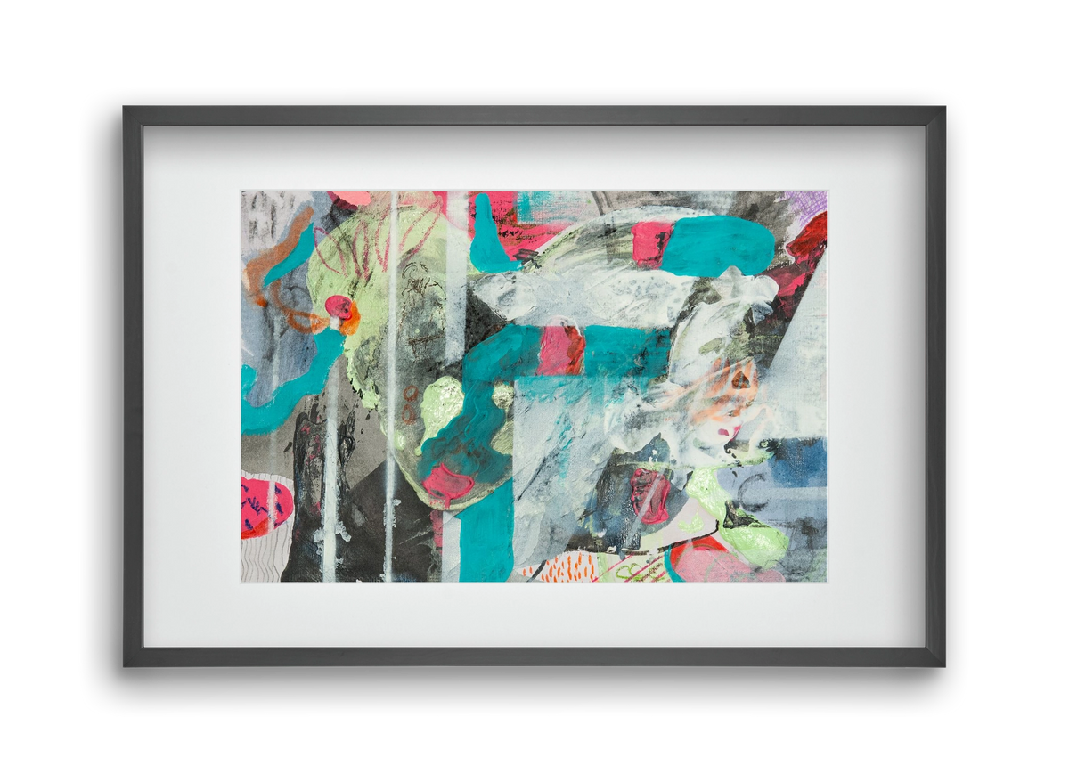 Second Monday, 45x30 cm (30x20 cm), Fekete keret, paszpartuval