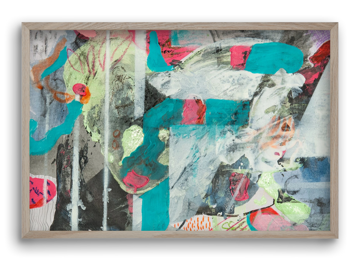 Second Monday, 60x40 cm (60x40 cm), Tölgy keret