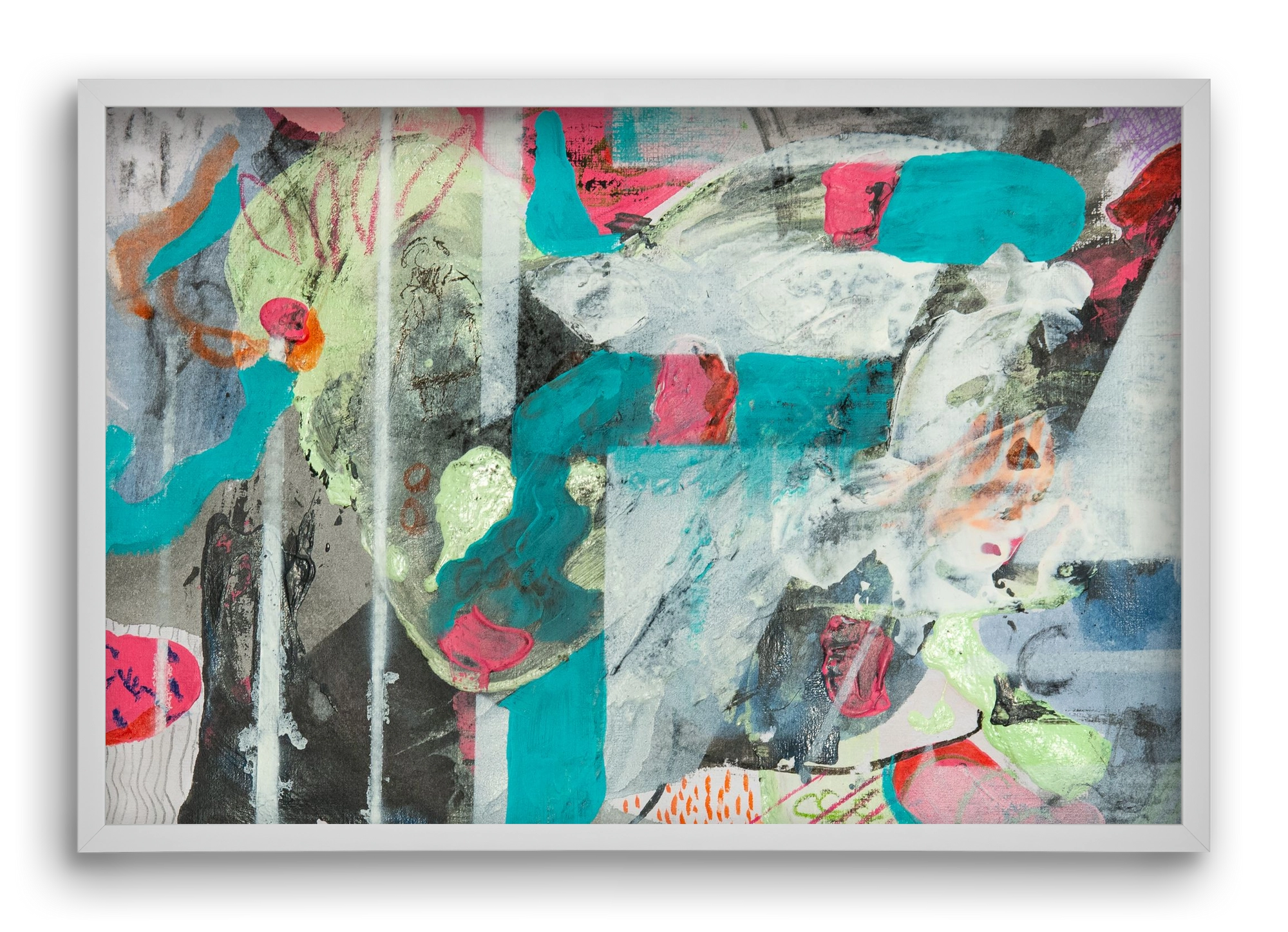 Second Monday, 60x40 cm (60x40 cm), Fehér keret