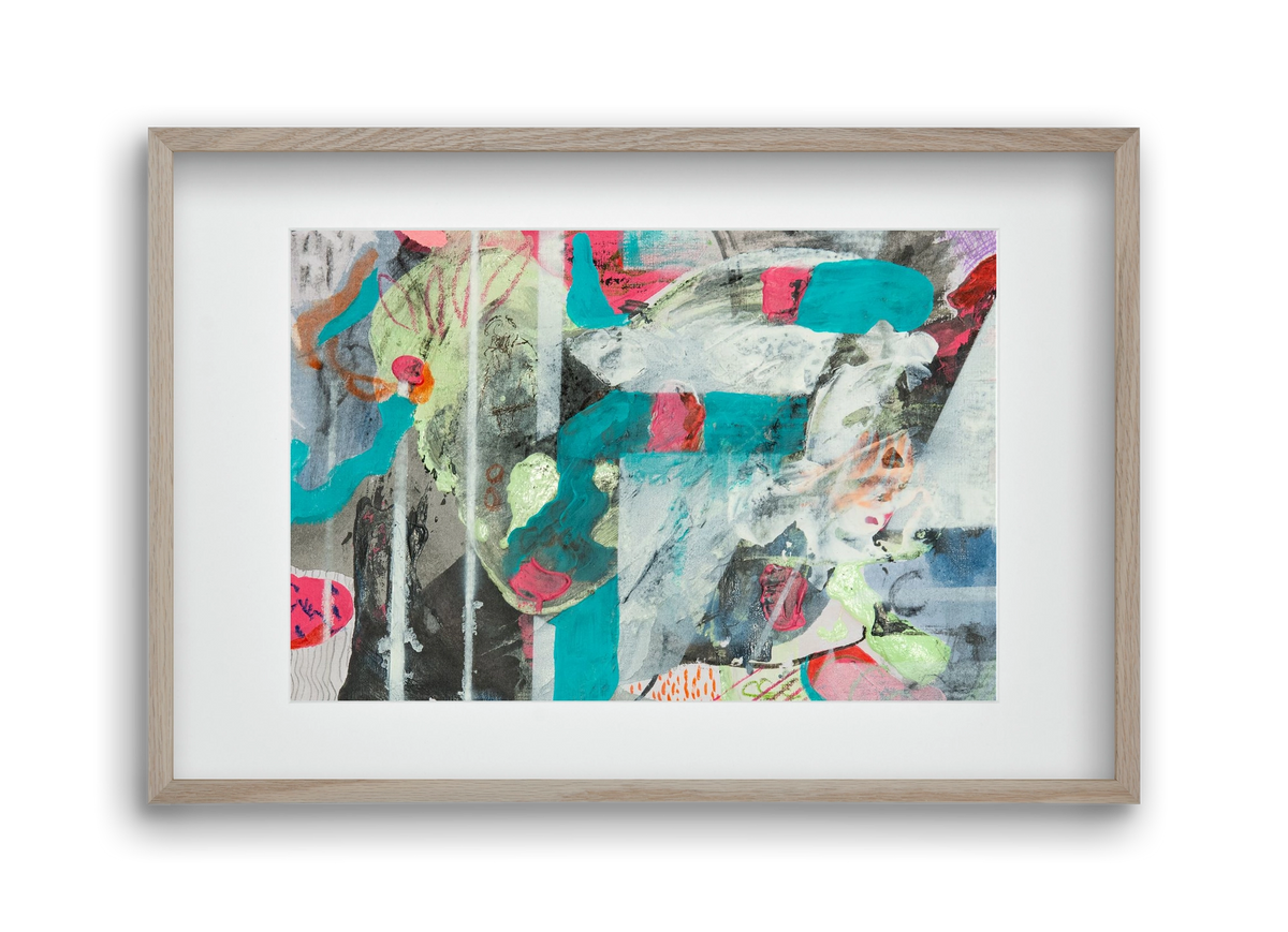 Second Monday, 45x30 cm (30x20 cm), Tölgy keret, paszpartuval