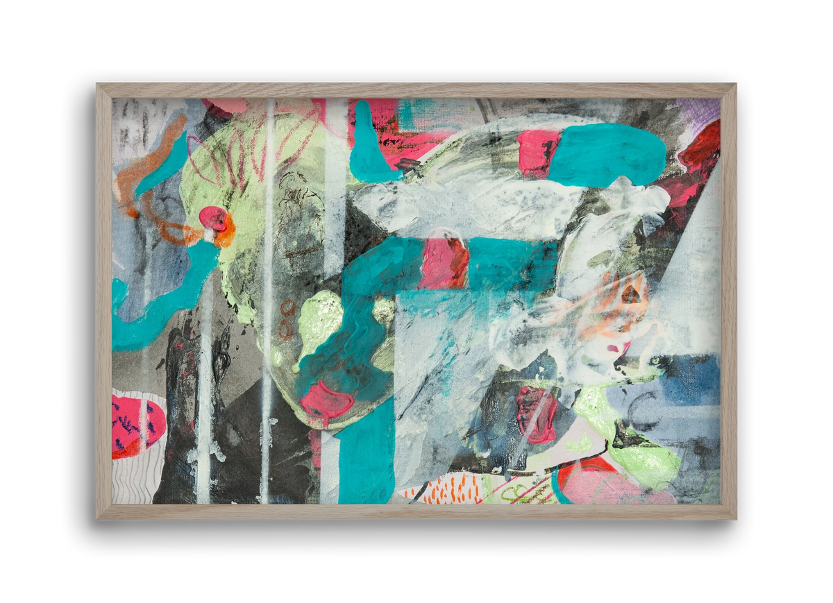 Second Monday, 45x30 cm (45x30 cm), Tölgy keret