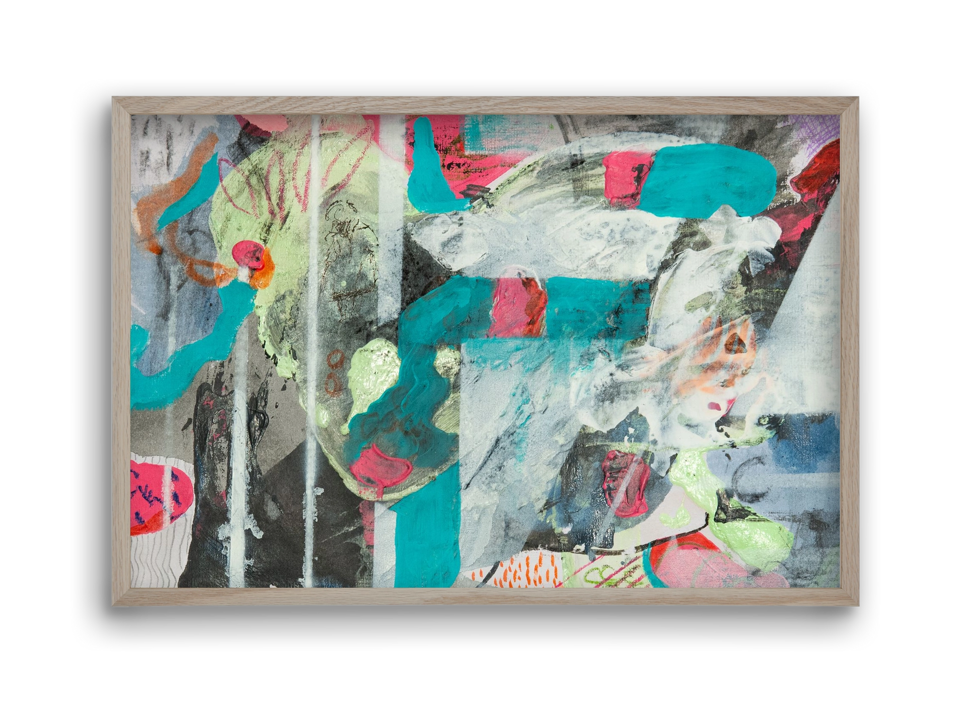 Second Monday, 45x30 cm (45x30 cm), Tölgy keret