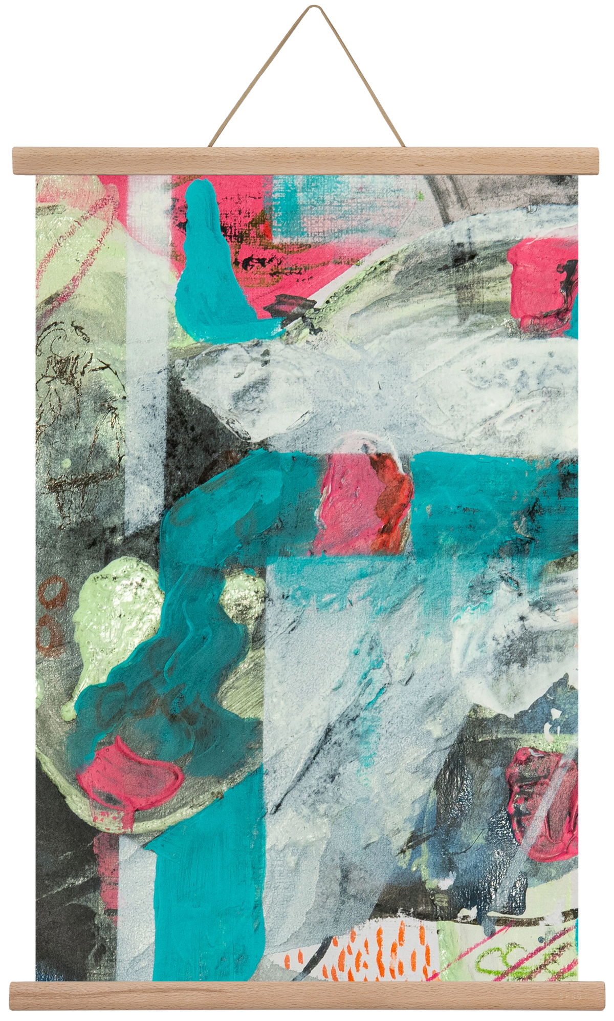 Second Monday, 60x40 cm (60x40 cm), Tölgy akasztó