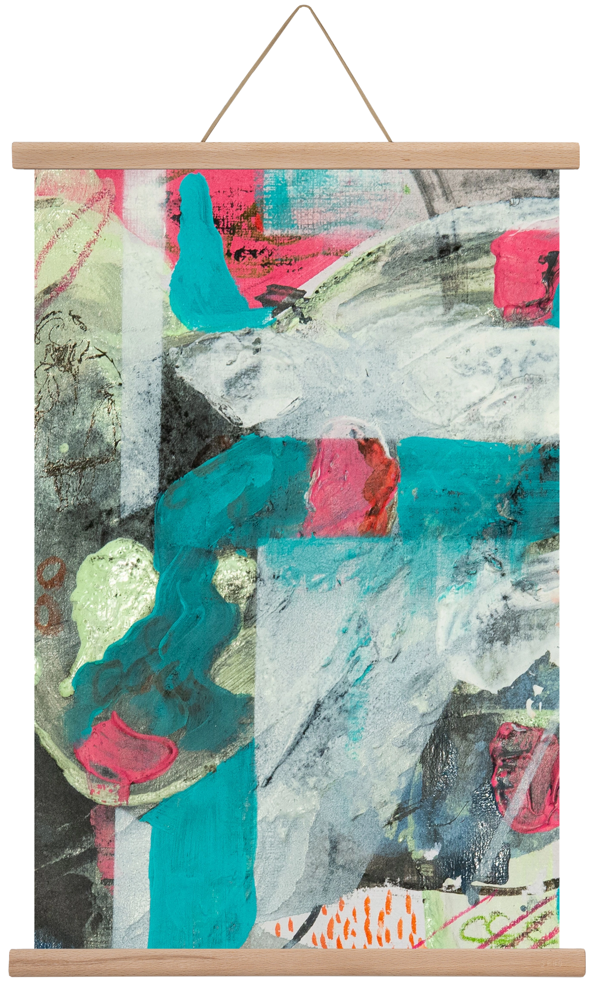 Second Monday, 60x40 cm (60x40 cm), Tölgy akasztó