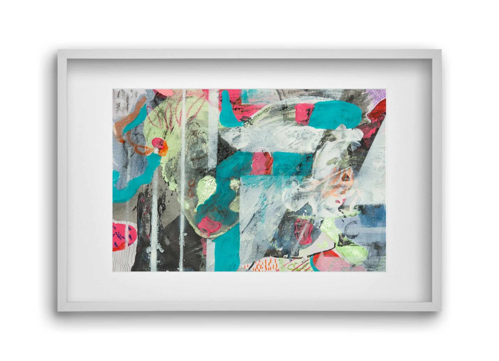 Second Monday, 45x30 cm (30x20 cm), Fehér keret, paszpartuval