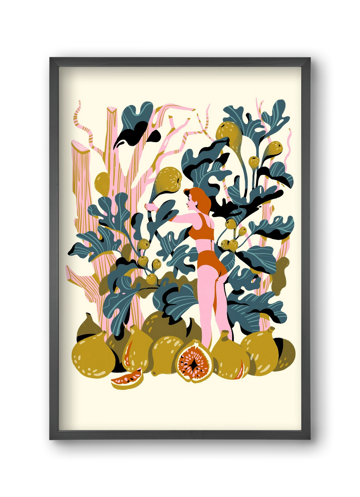 Füge, 30x45 cm (30x45 cm), Fekete keret