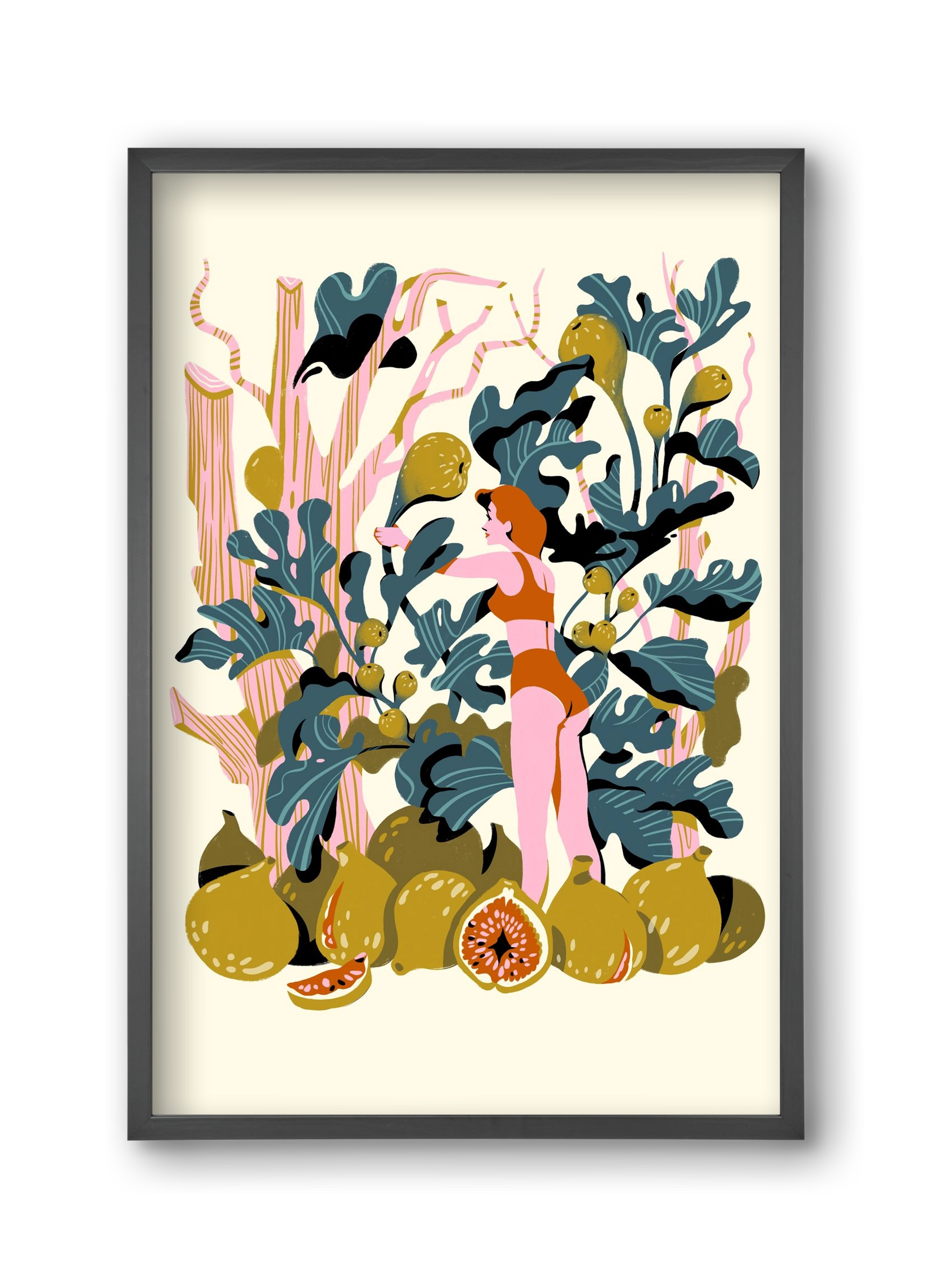 Füge, 30x45 cm (30x45 cm), Fekete keret