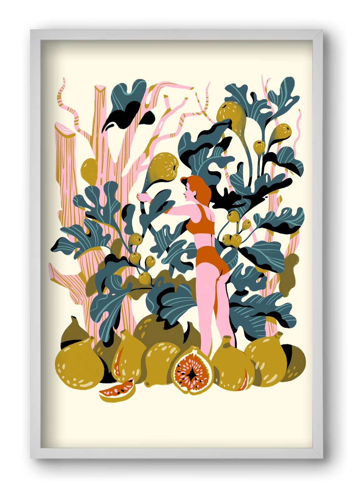 Füge, 40x60 cm (40x60 cm), Fehér keret