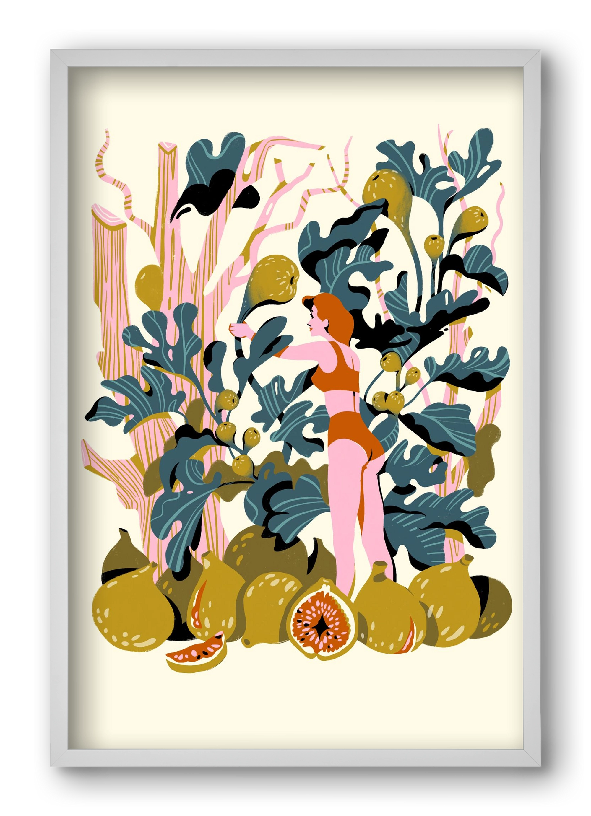 Füge, 40x60 cm (40x60 cm), Fehér keret