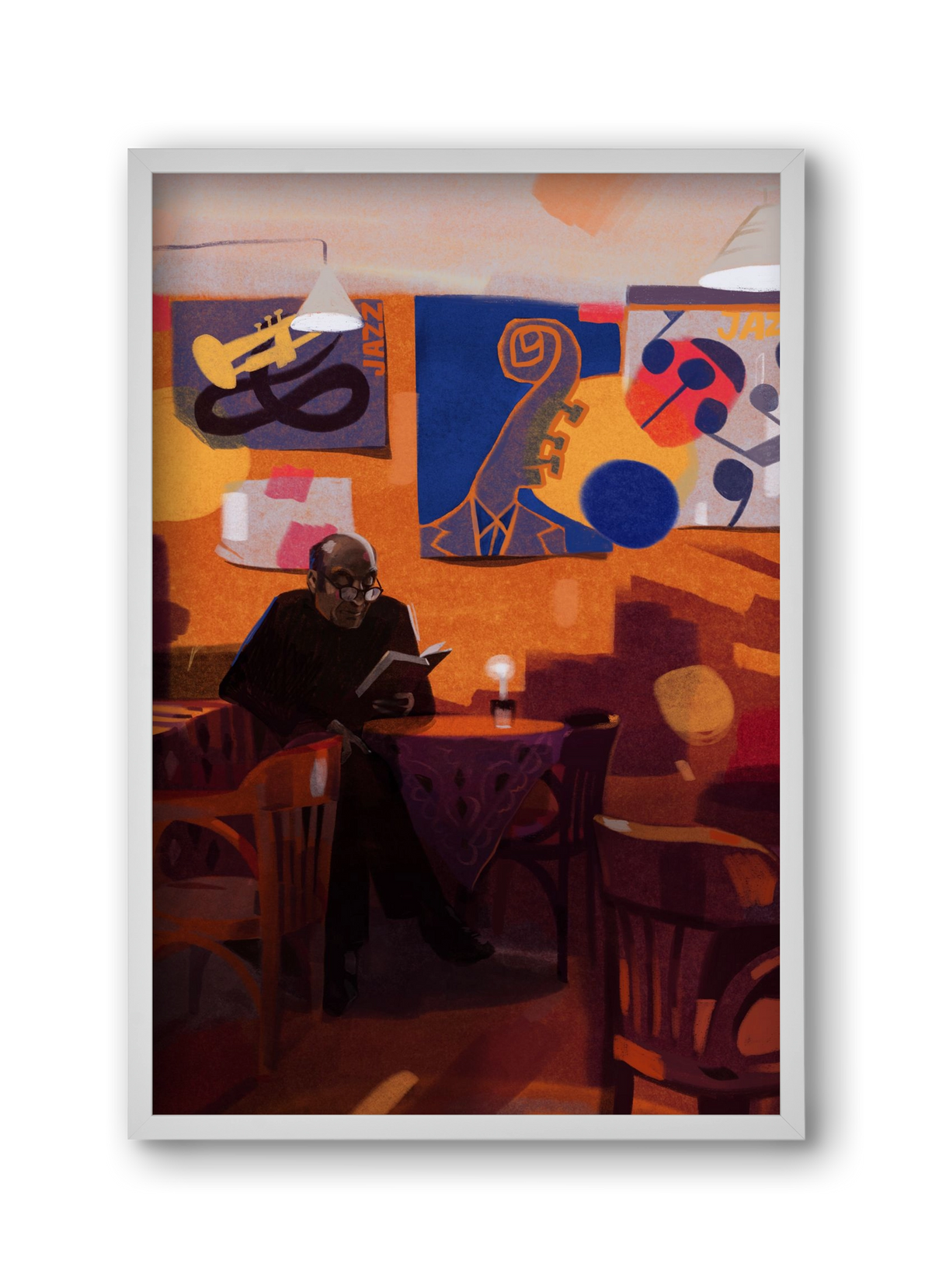 Jedermann, 30x45 cm (30x45 cm), Fehér keret