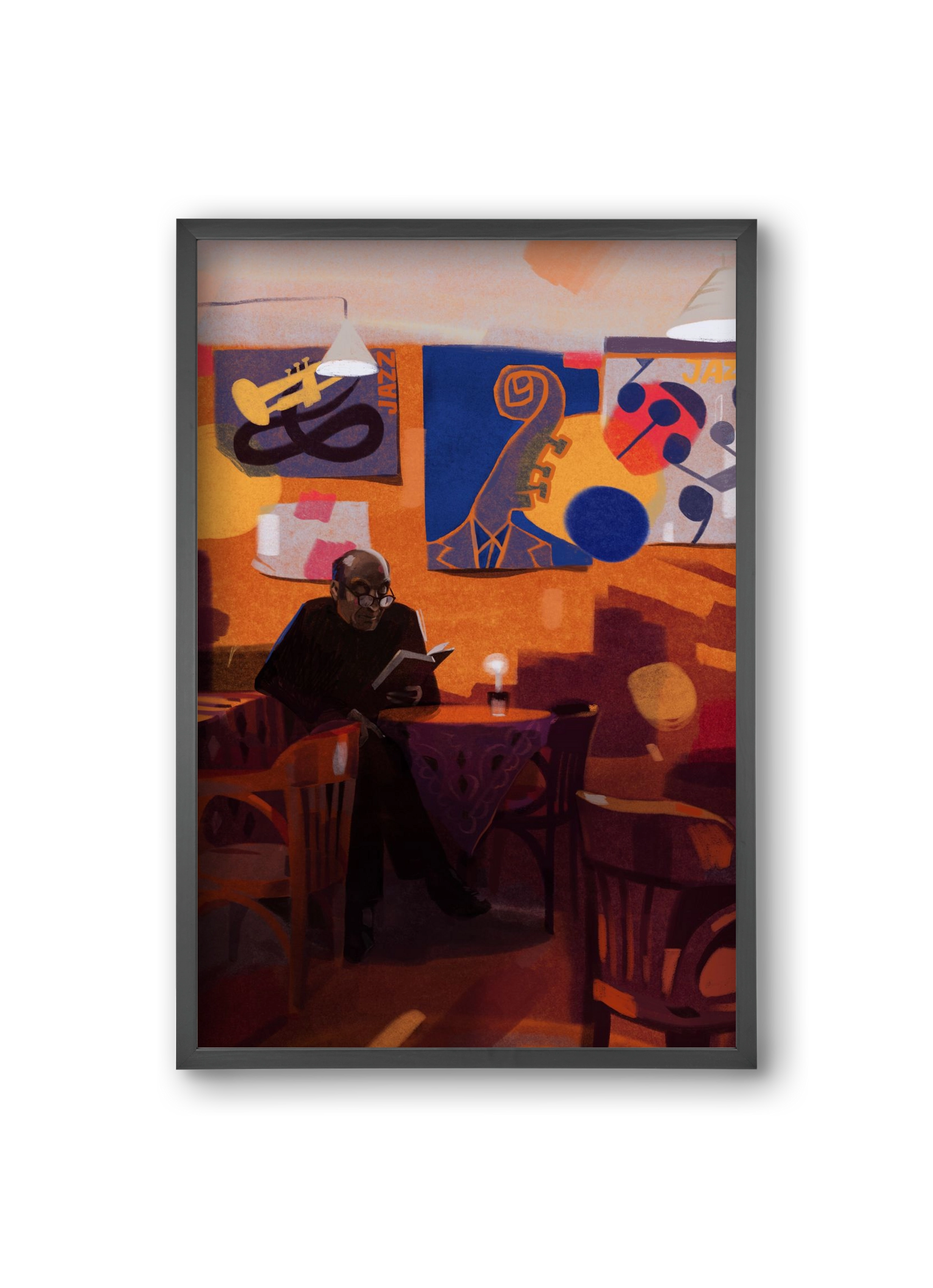 Jedermann, 20x30 cm (20x30 cm), Fekete keret