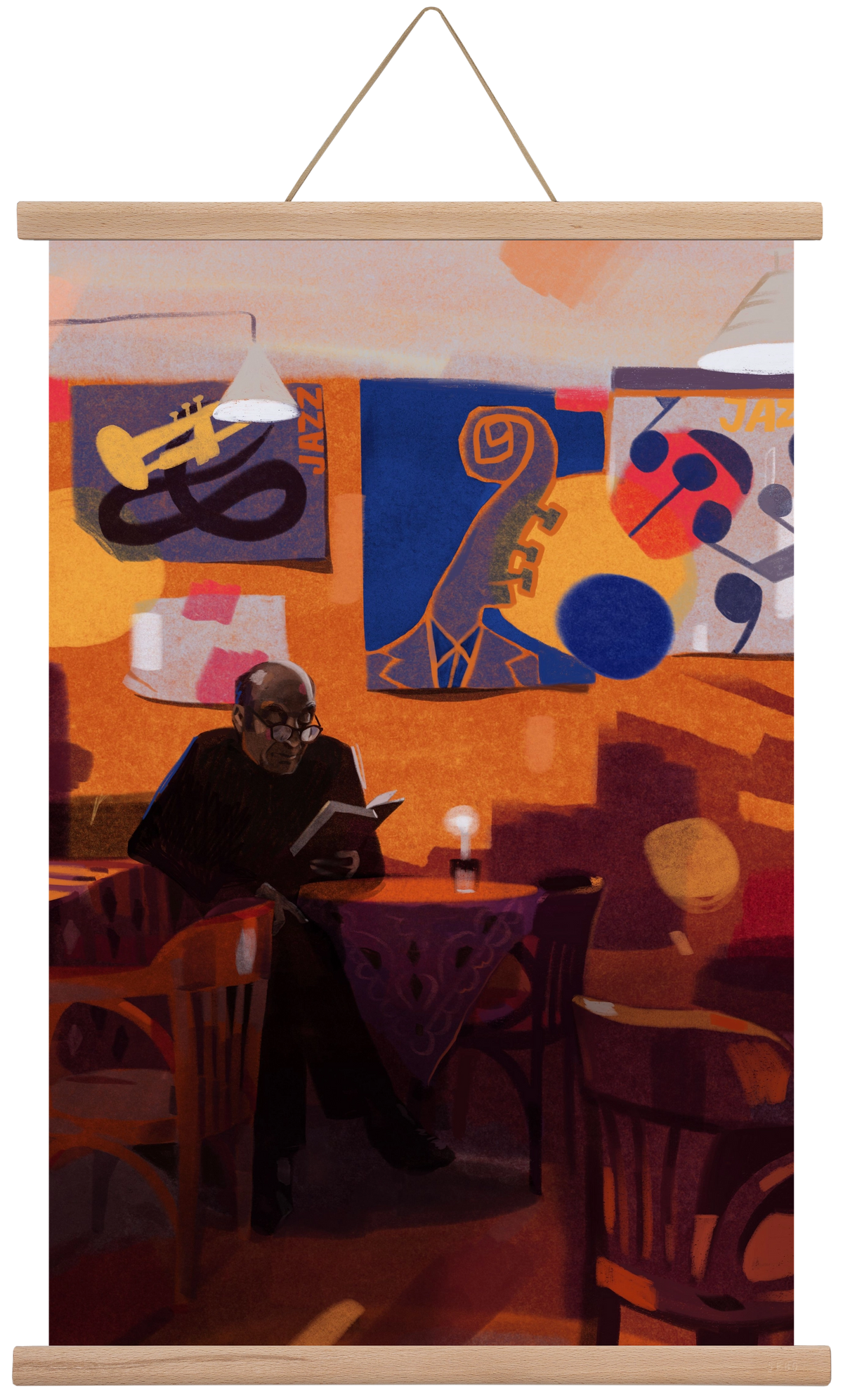 Jedermann, 40x60 cm (40x60 cm), Tölgy akasztó