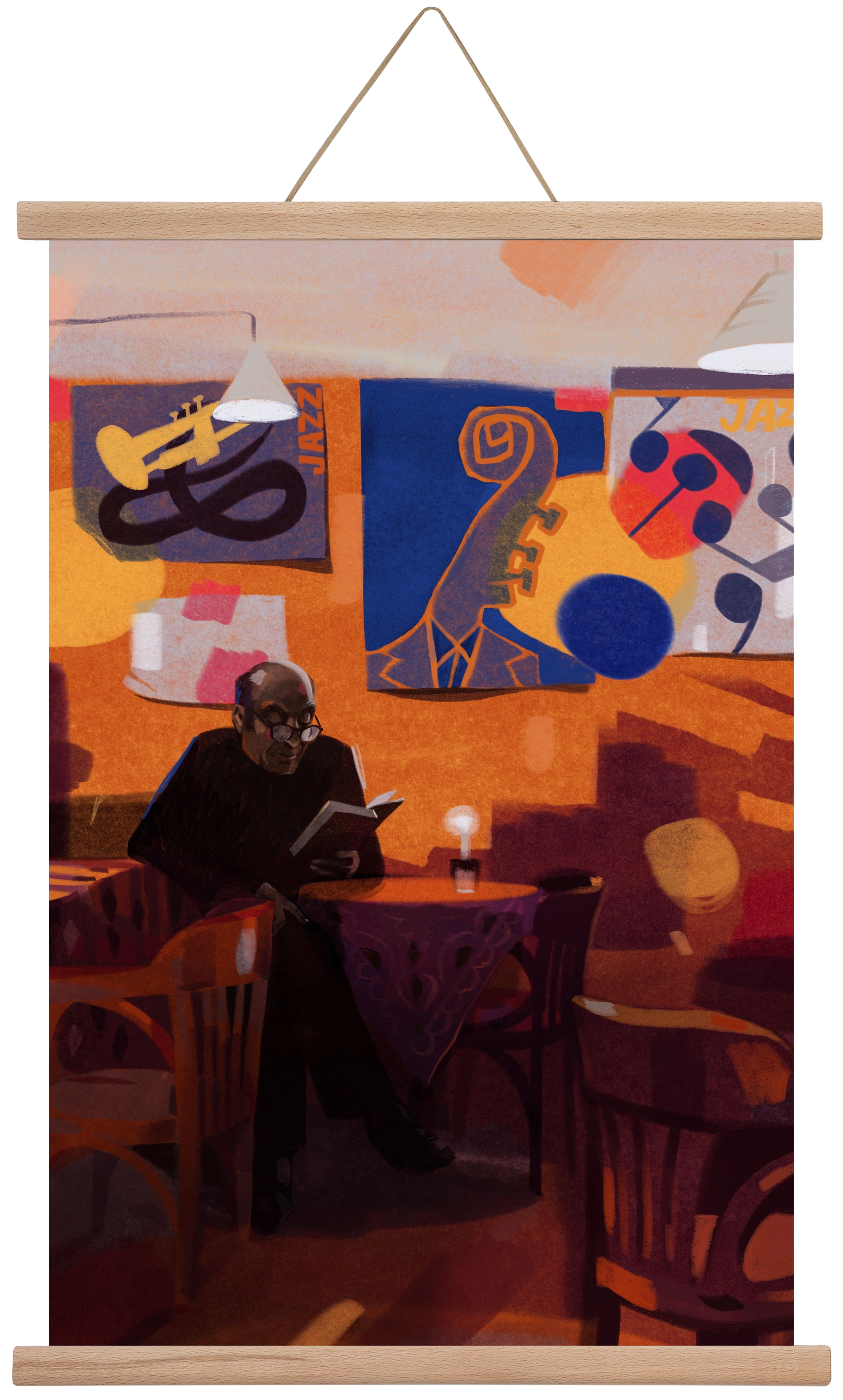 Jedermann, 40x60 cm (40x60 cm), Tölgy akasztó