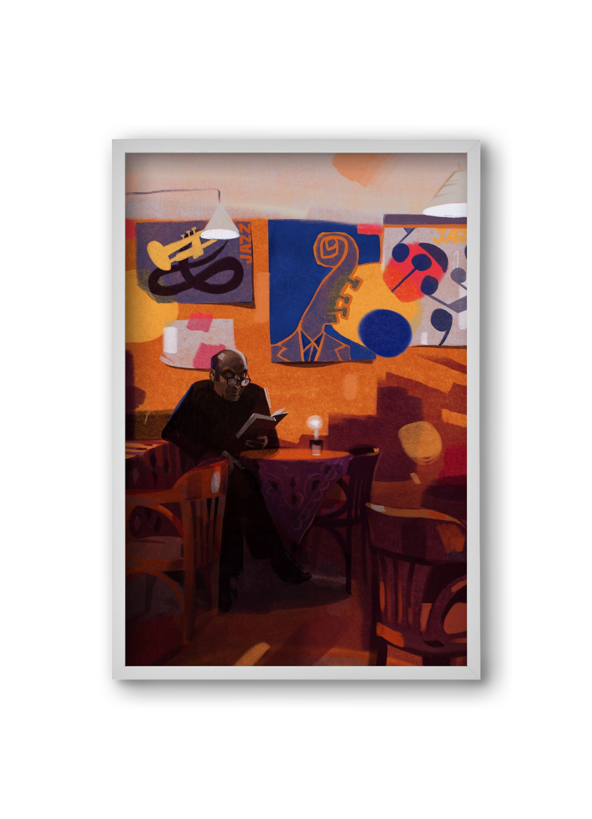 Jedermann, 20x30 cm (20x30 cm), Fehér keret