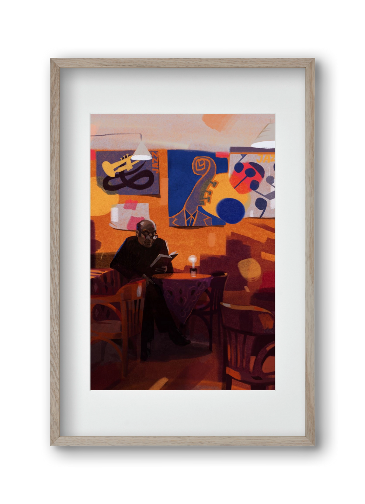 Jedermann, 30x45 cm (20x30 cm), Tölgy keret, paszpartuval