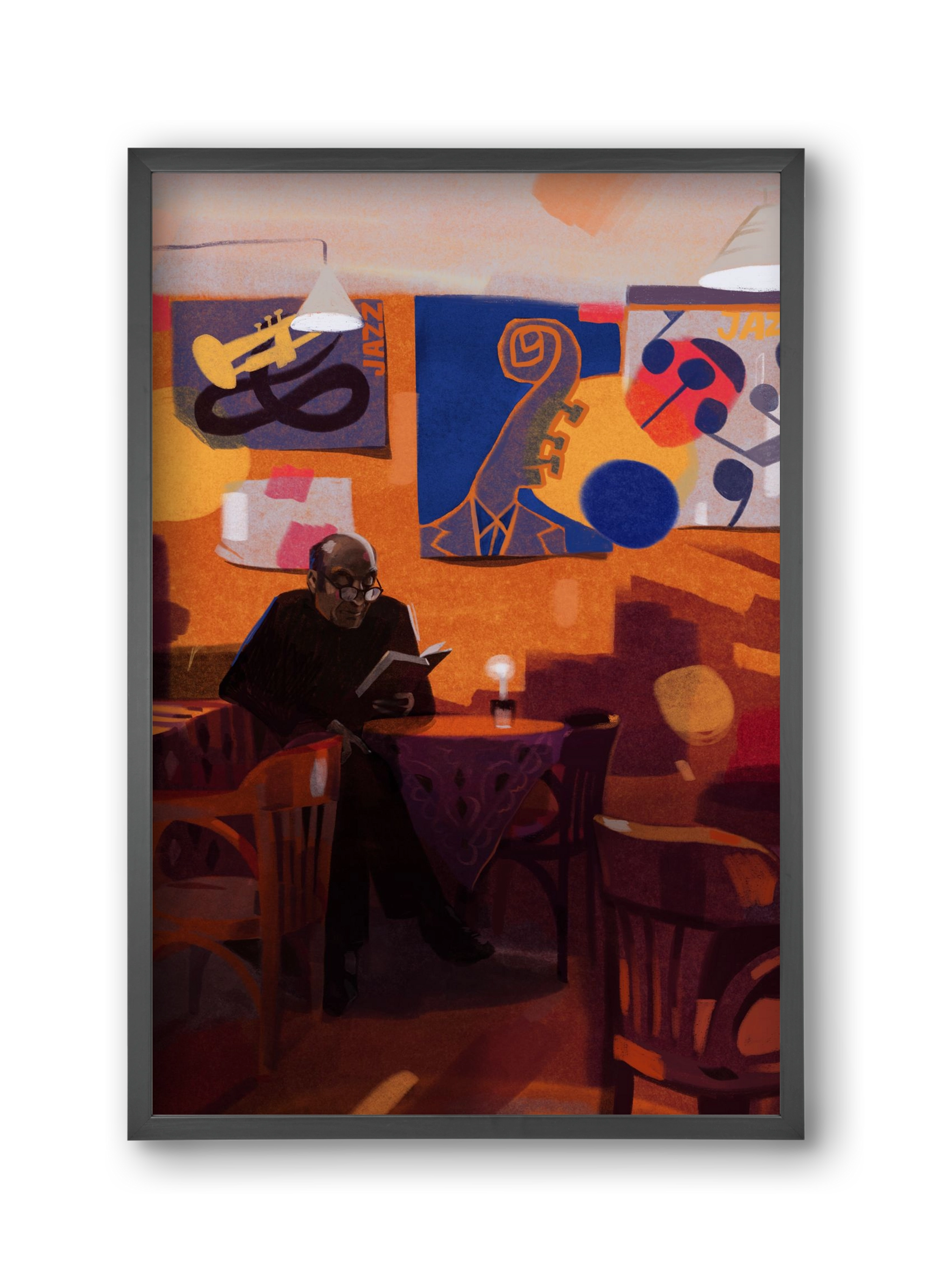 Jedermann, 30x45 cm (30x45 cm), Fekete keret