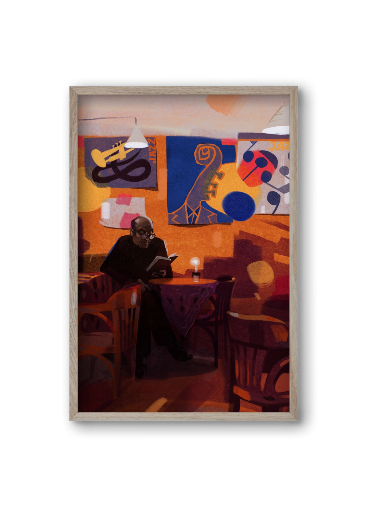 Jedermann, 20x30 cm (20x30 cm), Tölgy keret