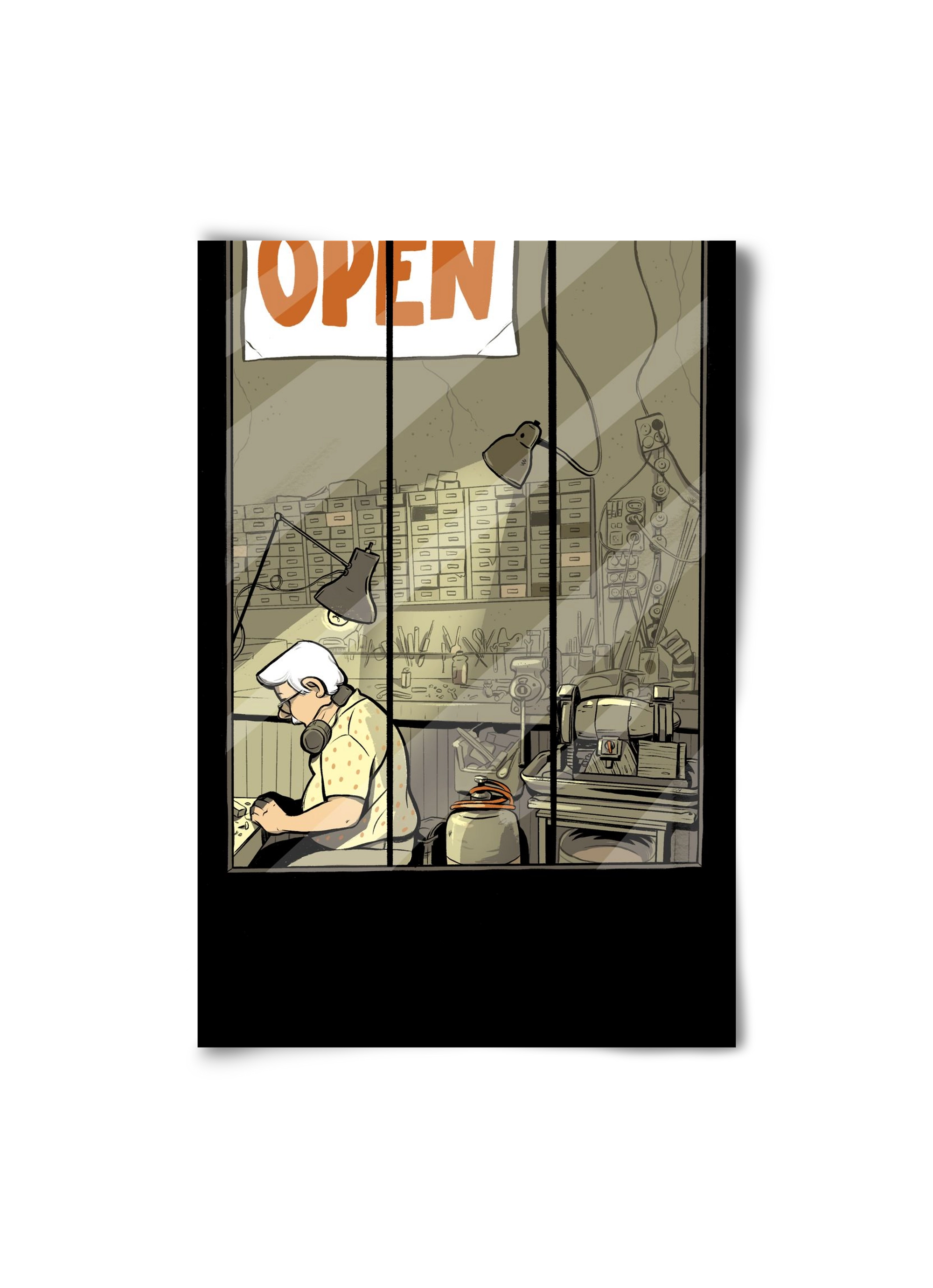 Műhely, 20x30 cm, Keret nélkül