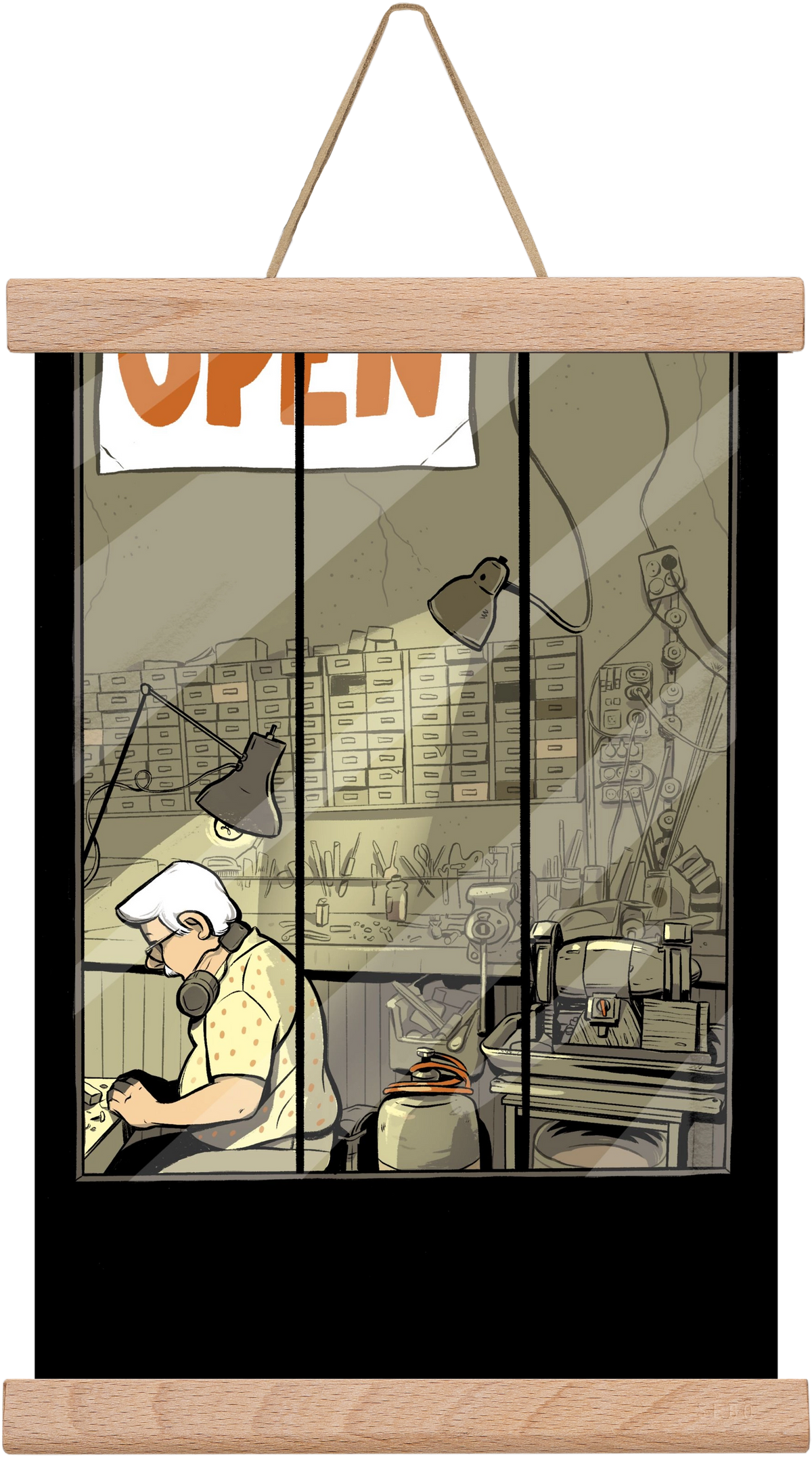 Műhely, 20x30 cm (20x30 cm), Tölgy akasztó