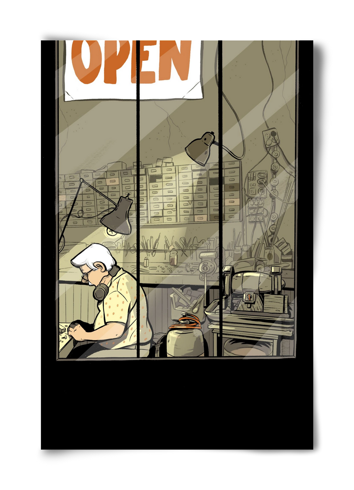 Műhely, 40x60 cm, Keret nélkül