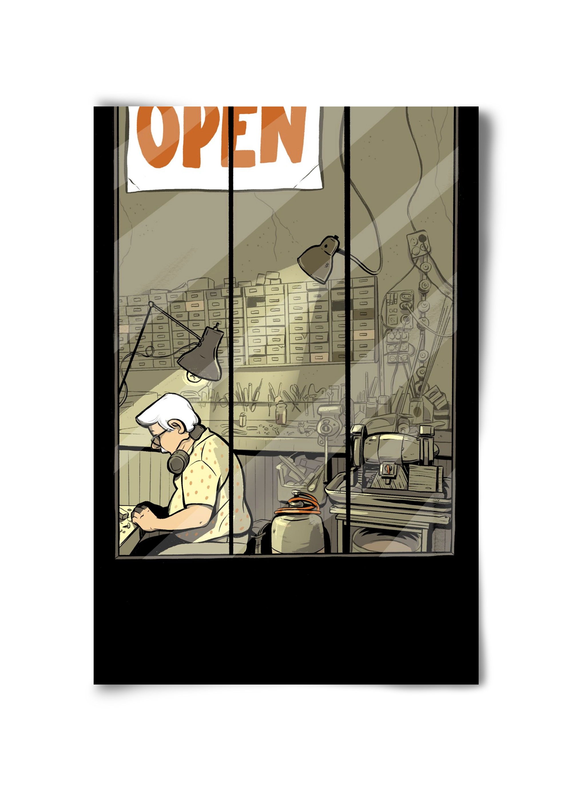 Műhely, 30x45 cm, Keret nélkül