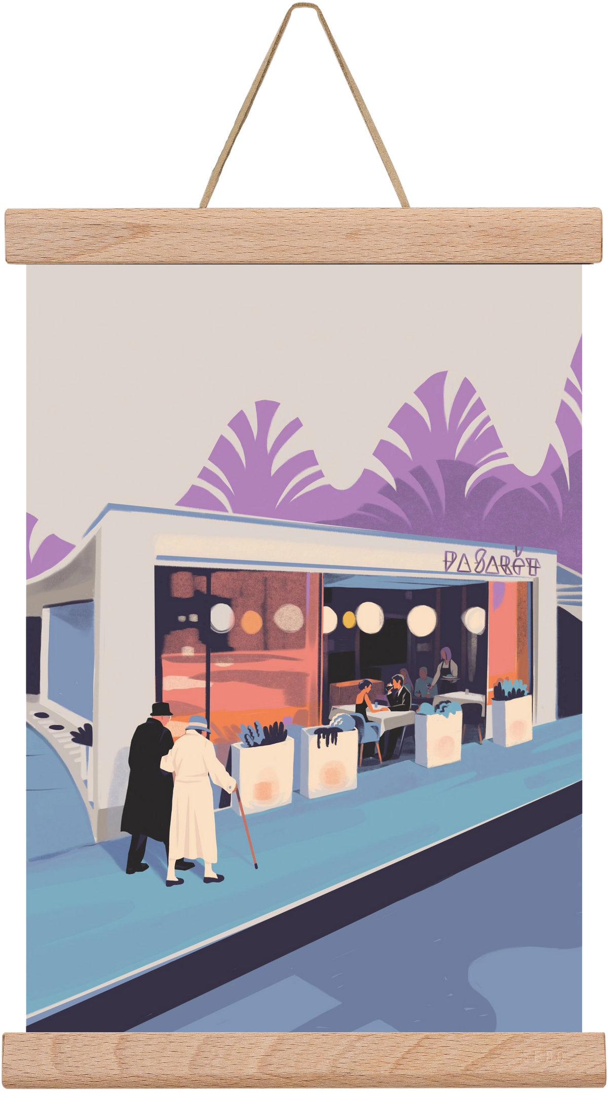 Pasarét, 20x30 cm (20x30 cm), Tölgy akasztó