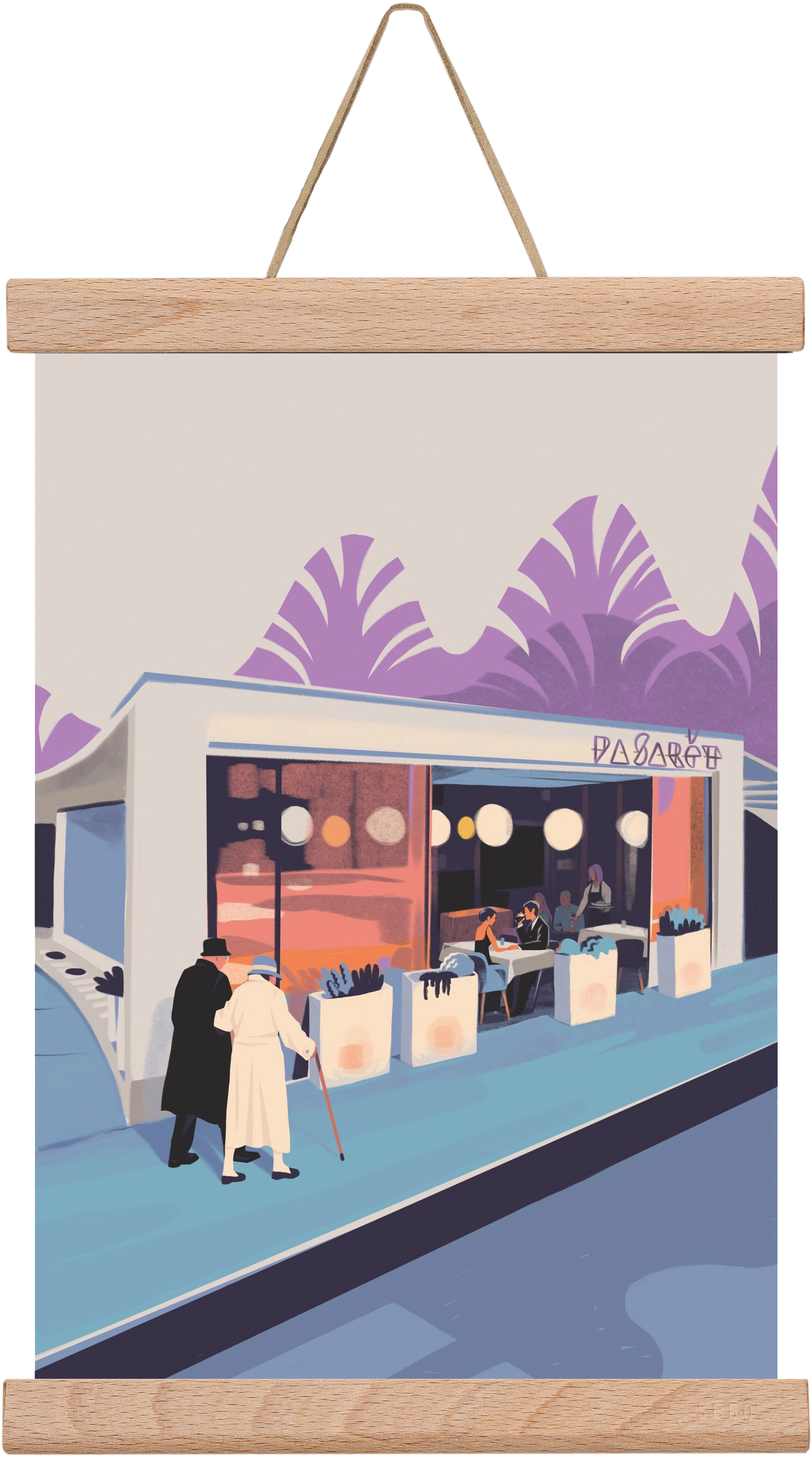 Pasarét, 20x30 cm (20x30 cm), Tölgy akasztó