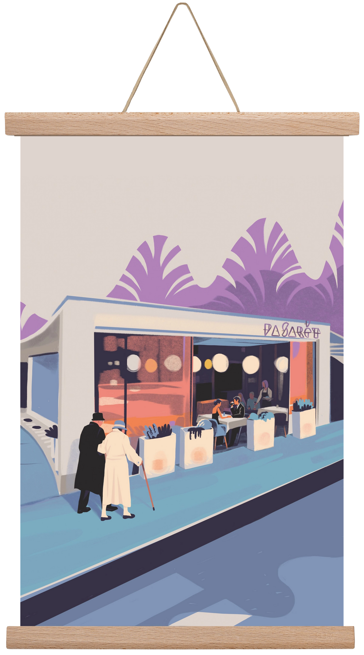 Pasarét, 30x45 cm (30x45 cm), Tölgy akasztó