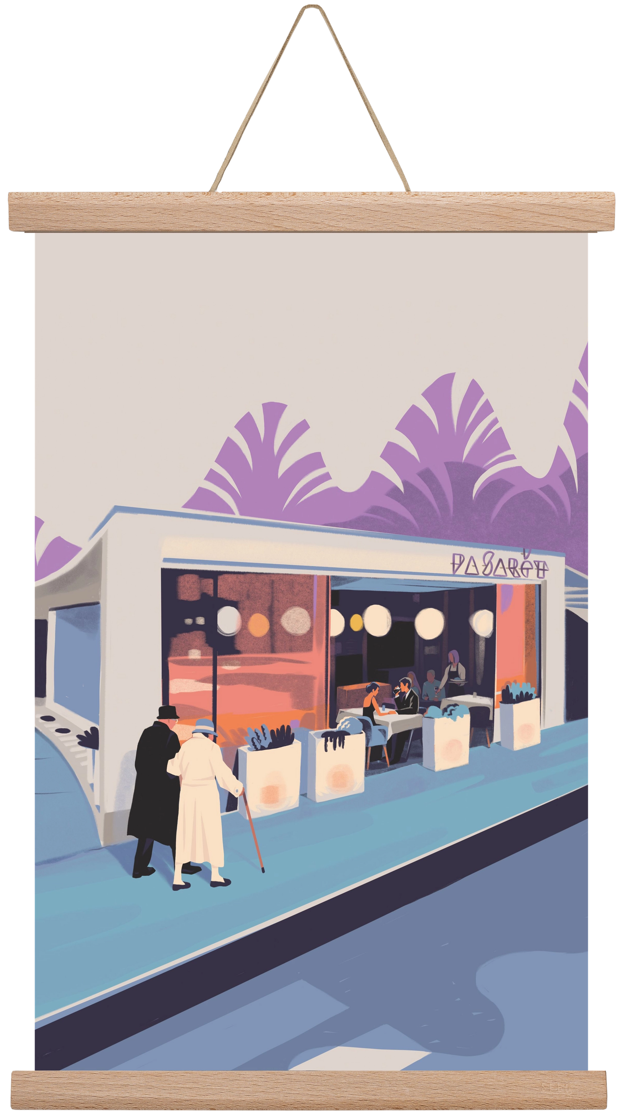 Pasarét, 30x45 cm (30x45 cm), Tölgy akasztó