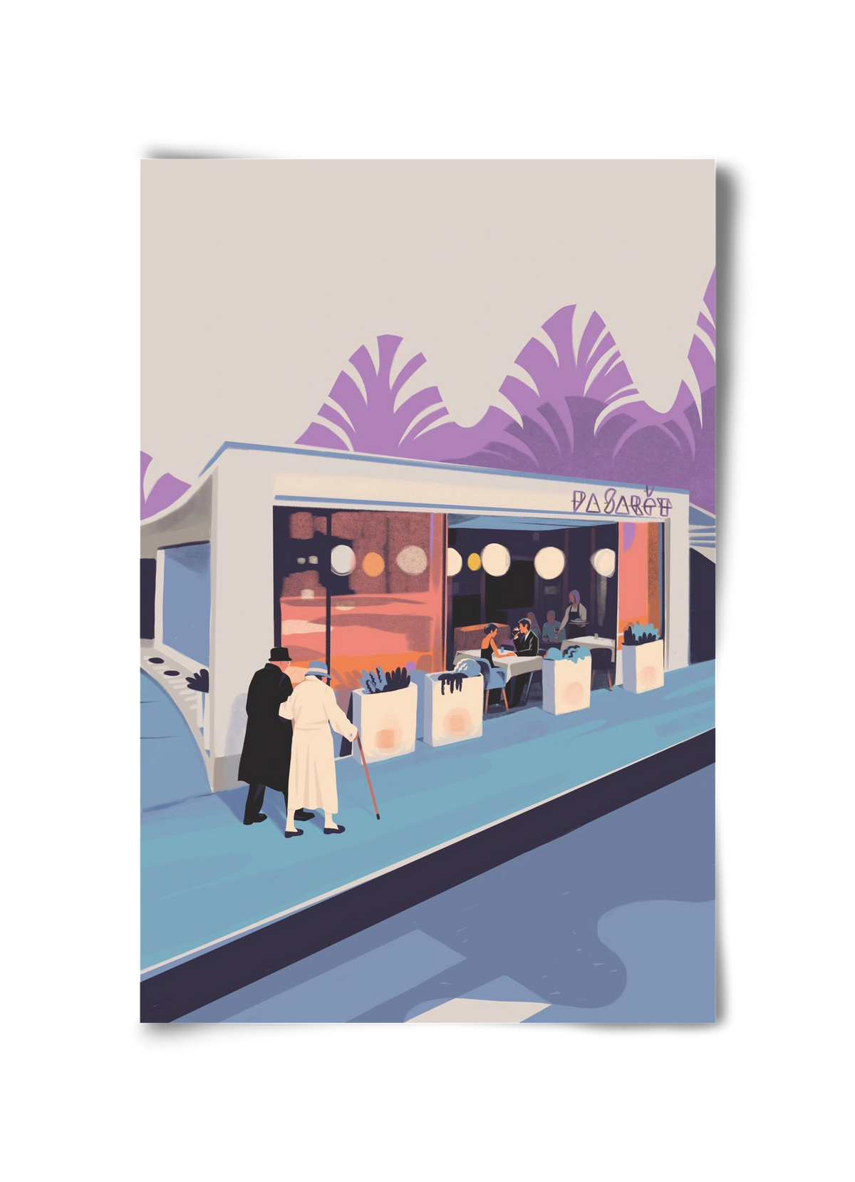 Pasarét, 30x45 cm, Keret nélkül