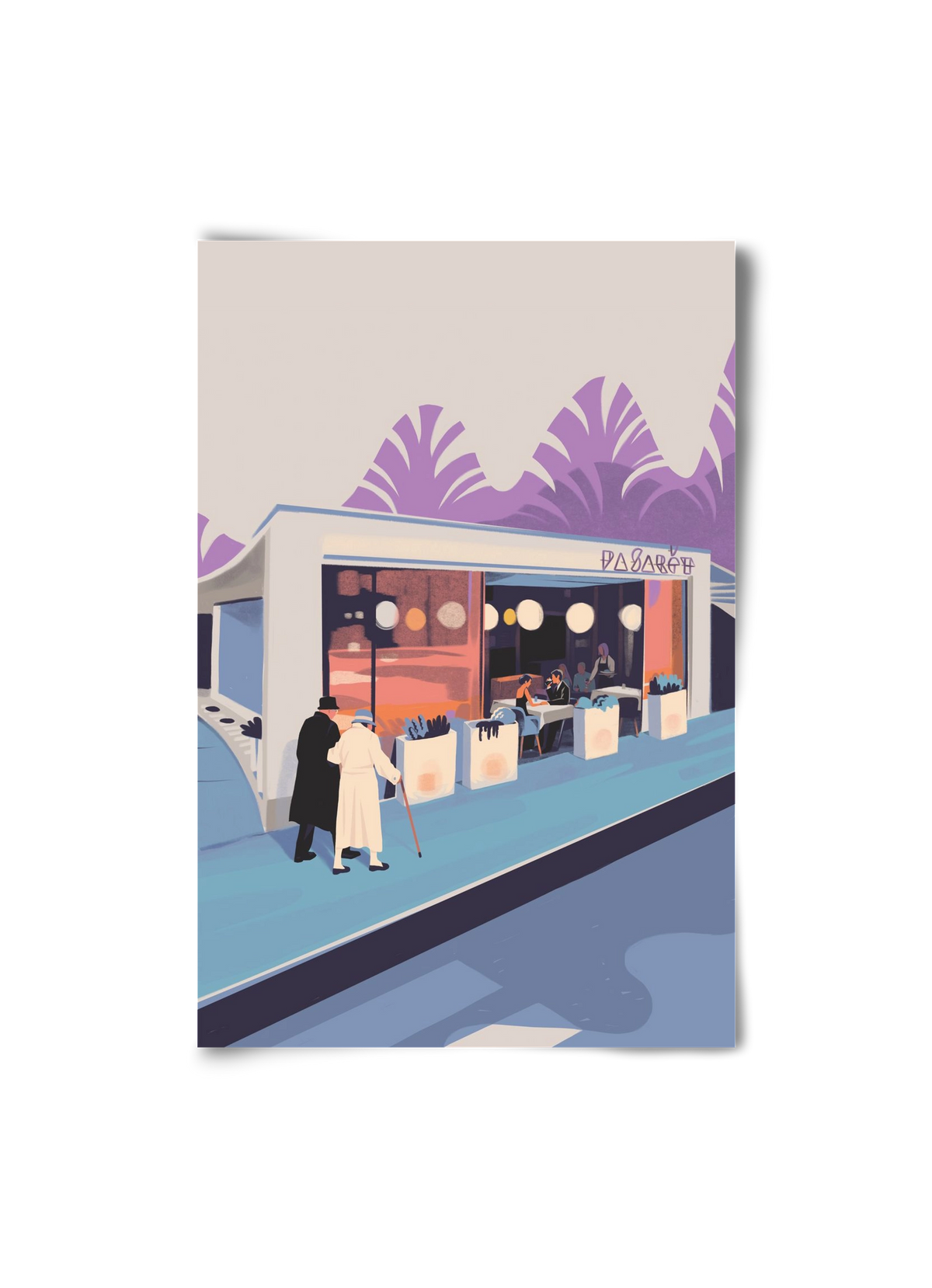 Pasarét, 20x30 cm, Keret nélkül