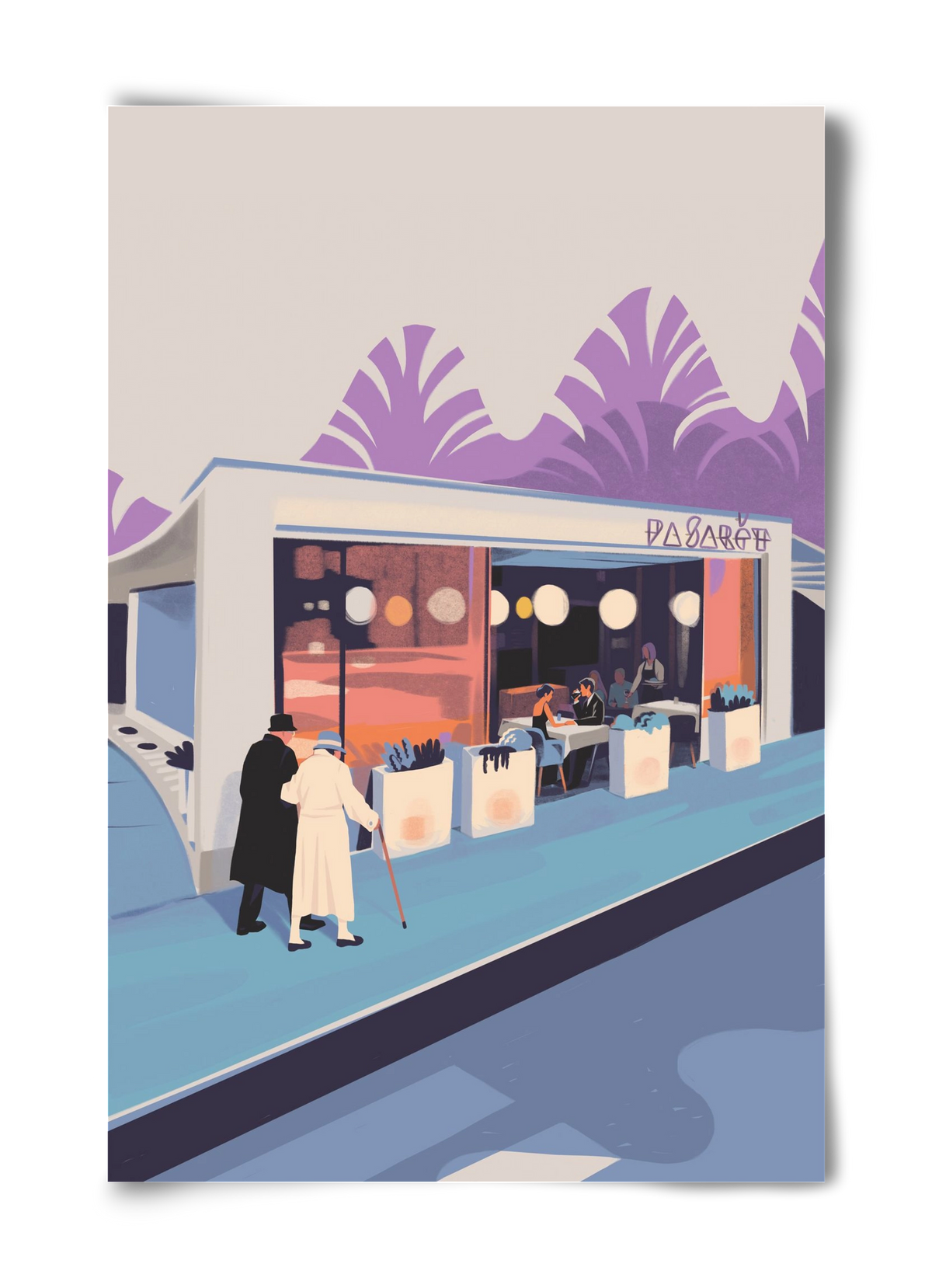 Pasarét, 40x60 cm, Keret nélkül