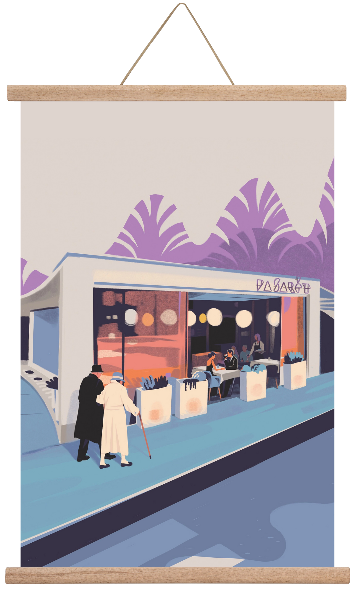 Pasarét, 40x60 cm (40x60 cm), Tölgy akasztó