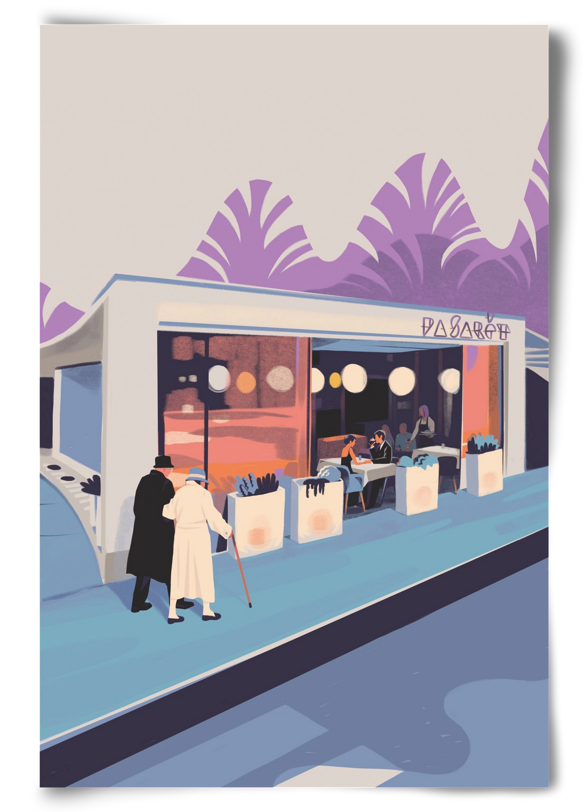 Pasarét, 60x90 cm, Keret nélkül