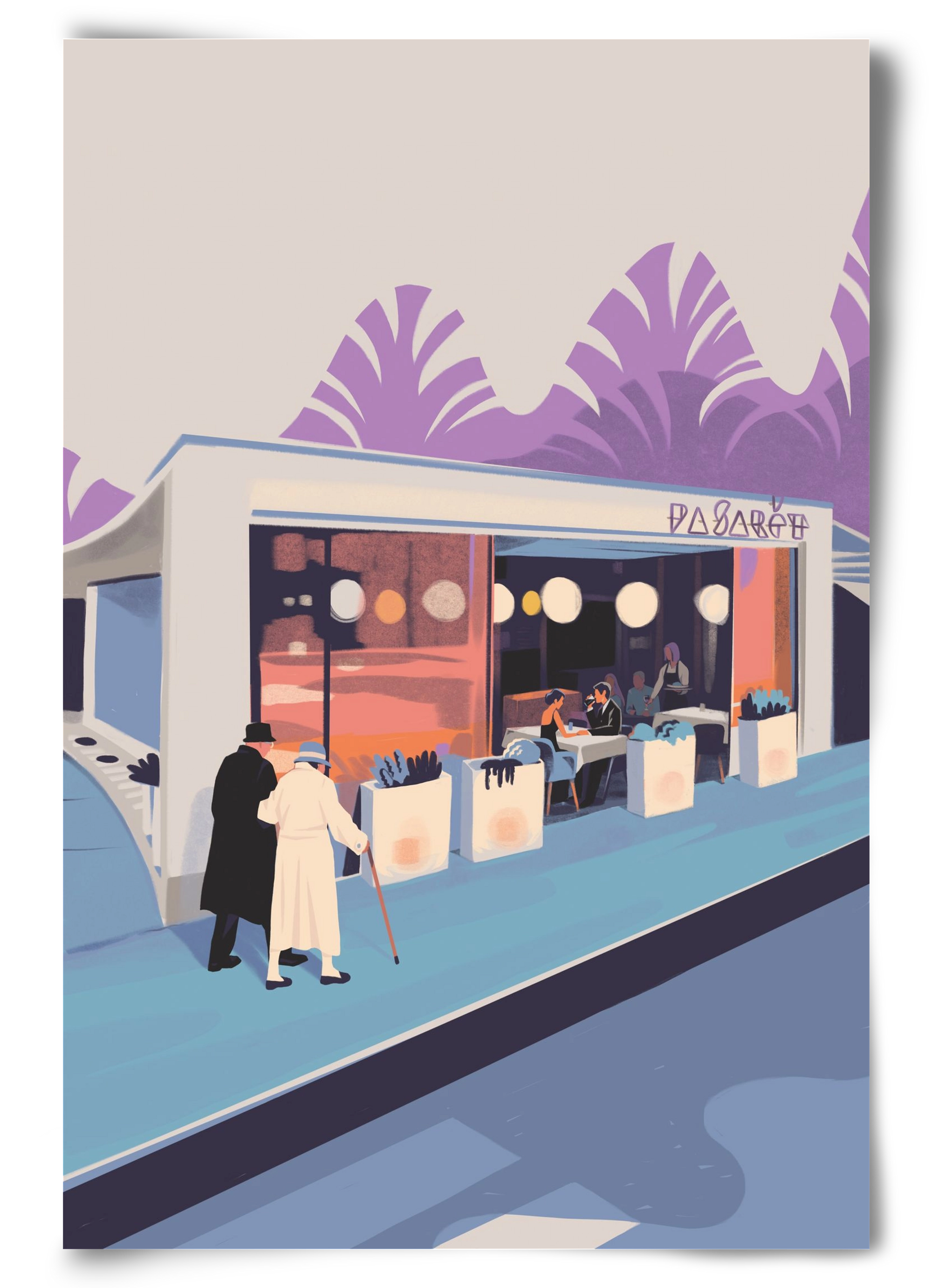 Pasarét, 60x90 cm, Keret nélkül