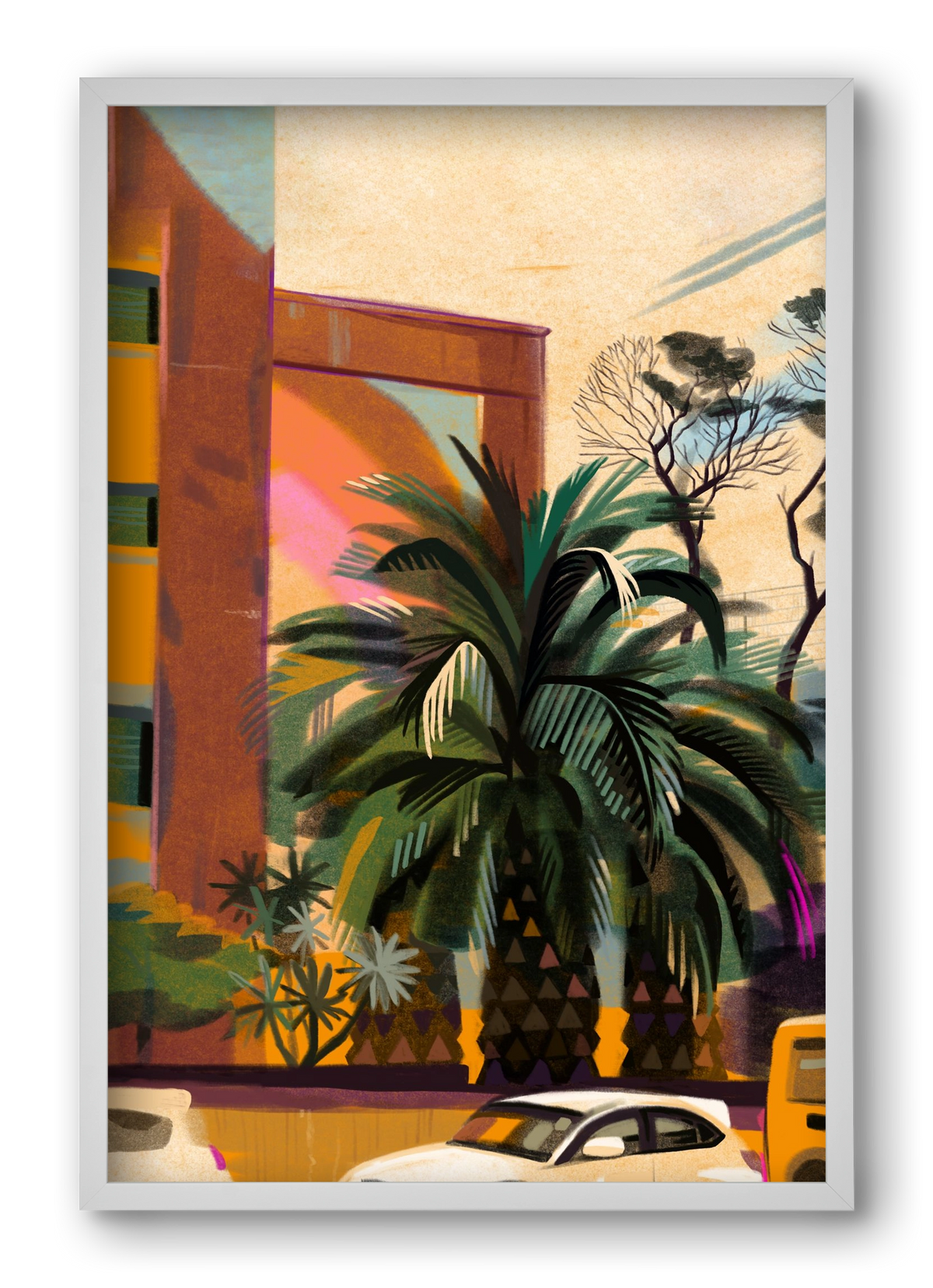 Tenerife, 40x60 cm (40x60 cm), Fehér keret