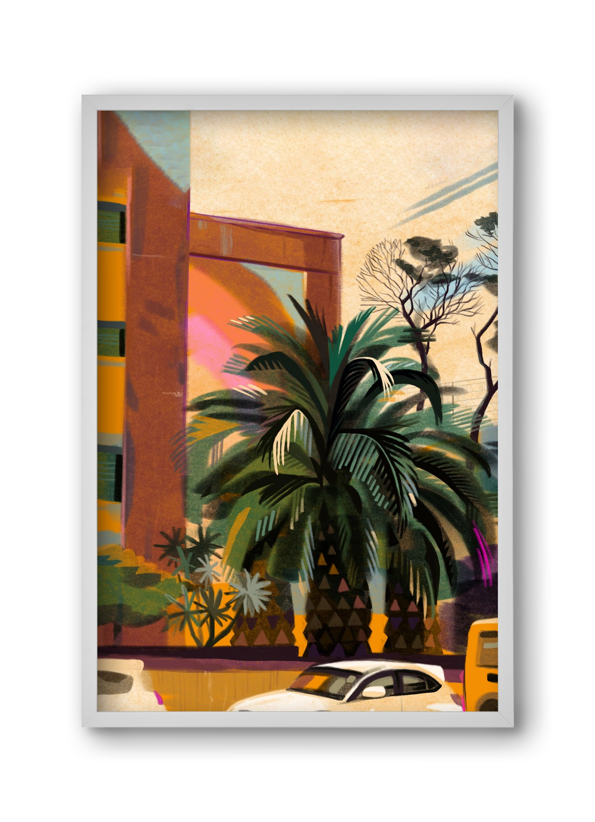 Tenerife, 30x45 cm (30x45 cm), Fehér keret