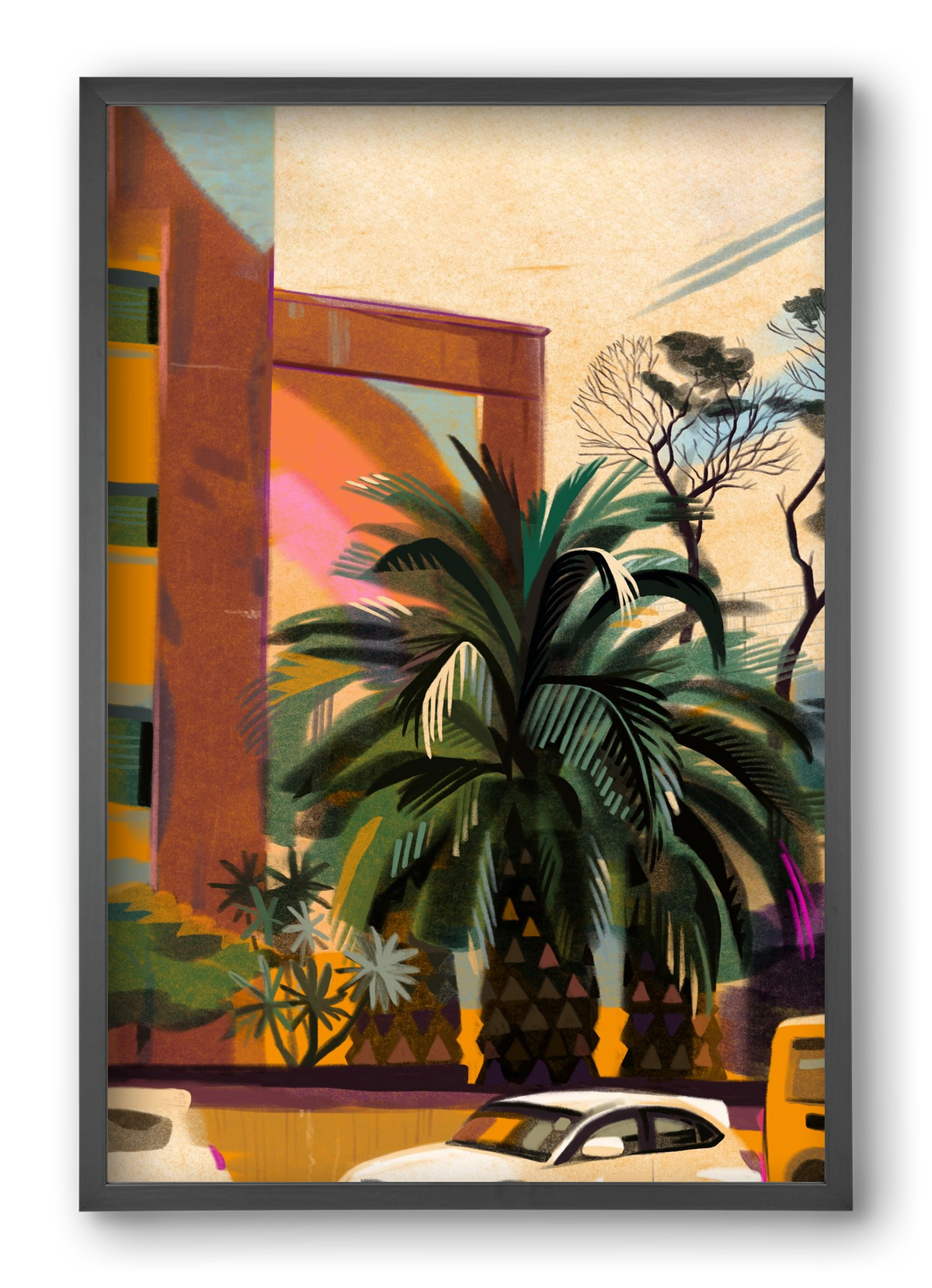 Tenerife, 40x60 cm (40x60 cm), Fekete keret