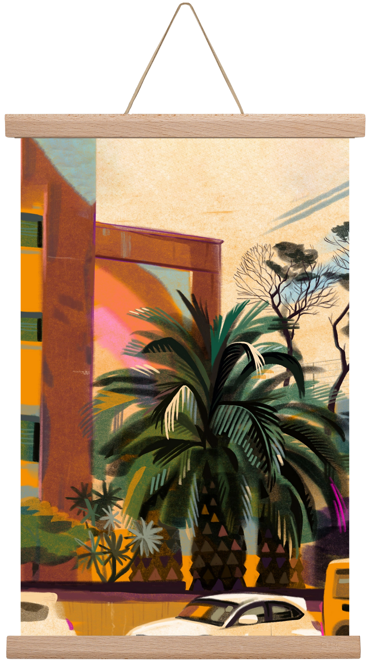 Tenerife, 30x45 cm (30x45 cm), Tölgy akasztó