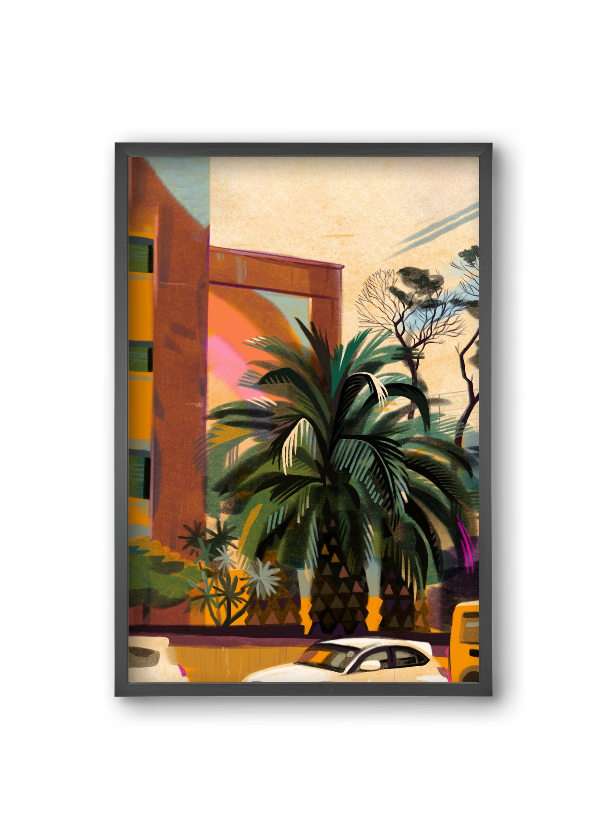 Tenerife, 20x30 cm (20x30 cm), Fekete keret