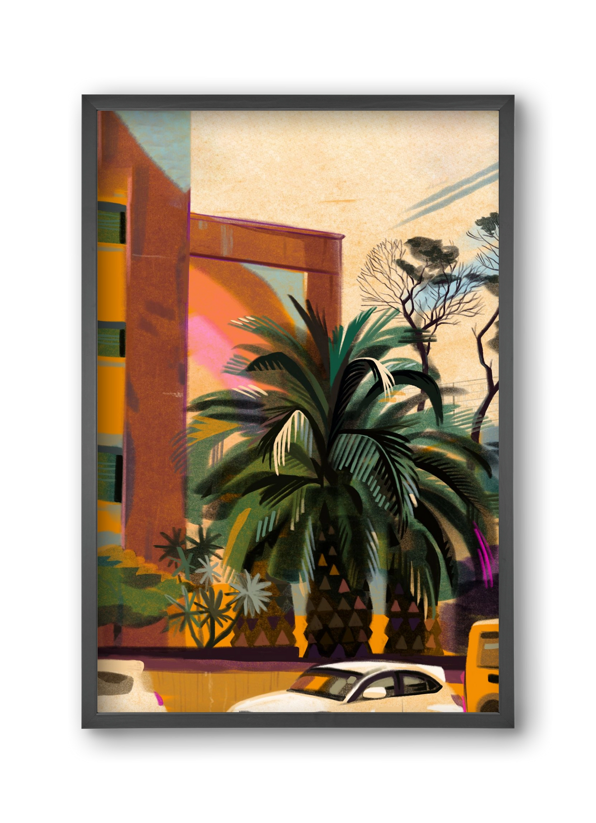 Tenerife, 30x45 cm (30x45 cm), Fekete keret