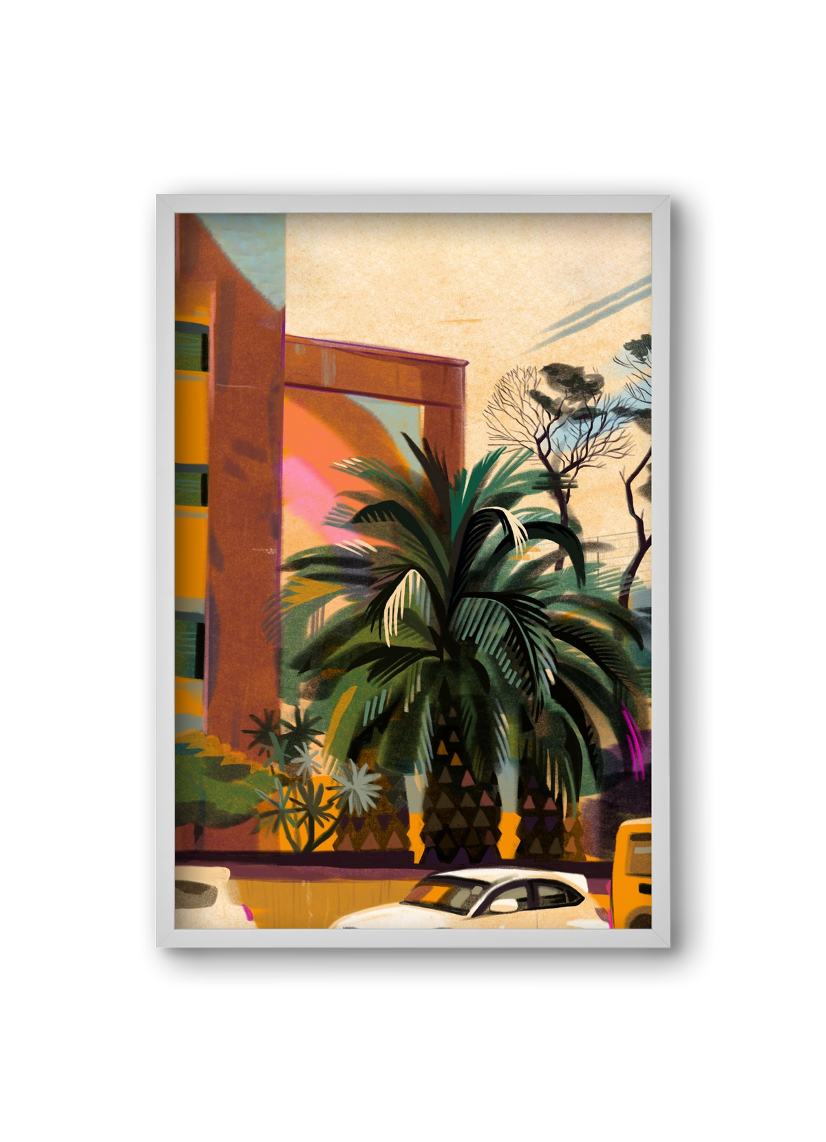 Tenerife, 20x30 cm (20x30 cm), Fehér keret