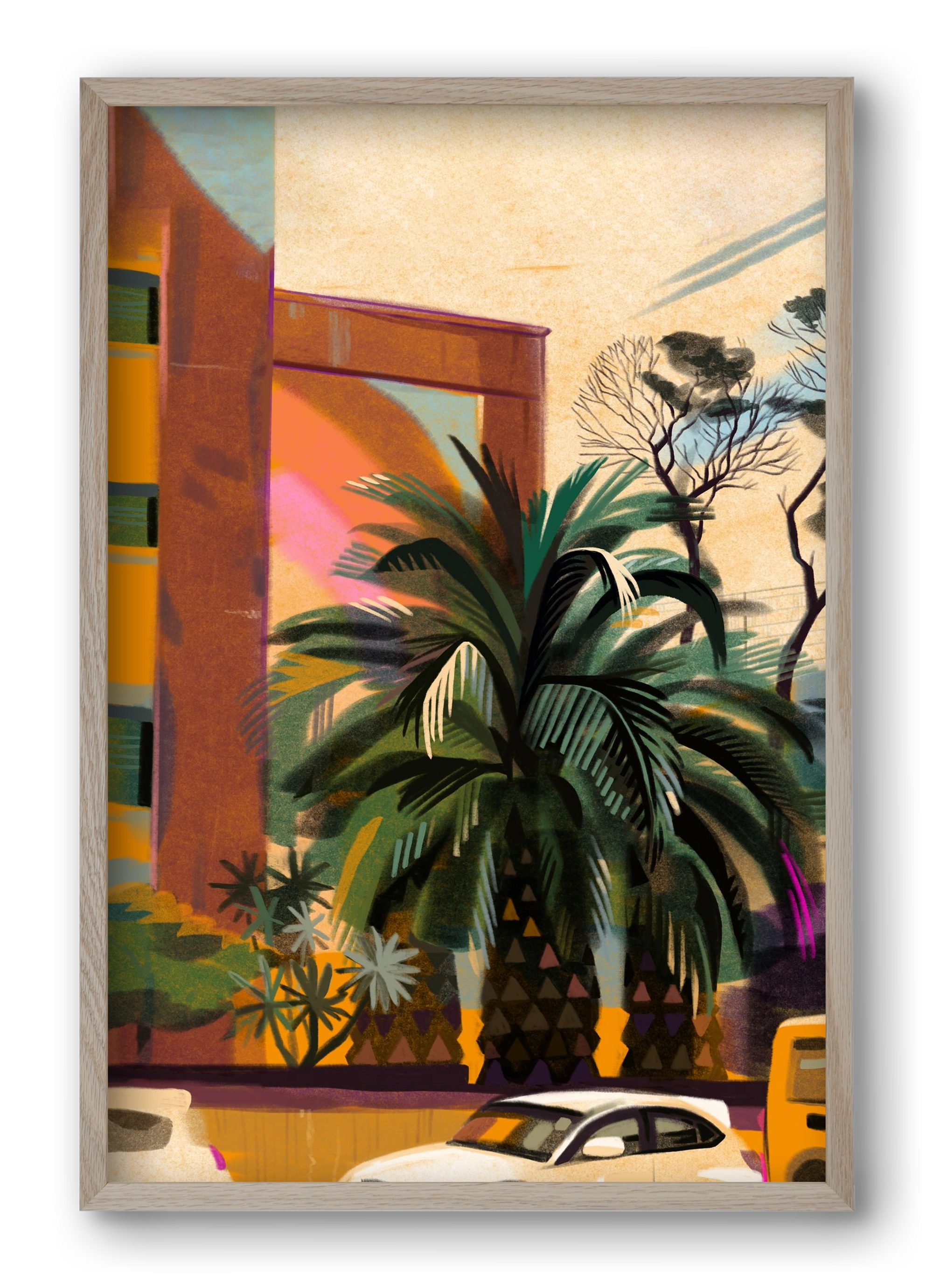 Tenerife, 40x60 cm (40x60 cm), Tölgy keret